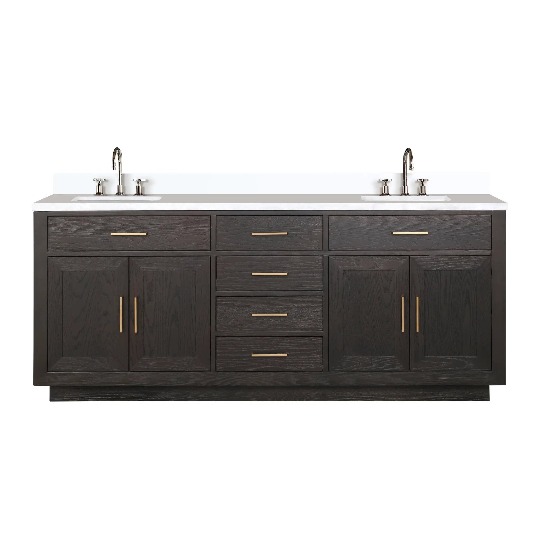 Lexora Abbey 80 in W x 22 in D Double Bath Vanity by Lexora