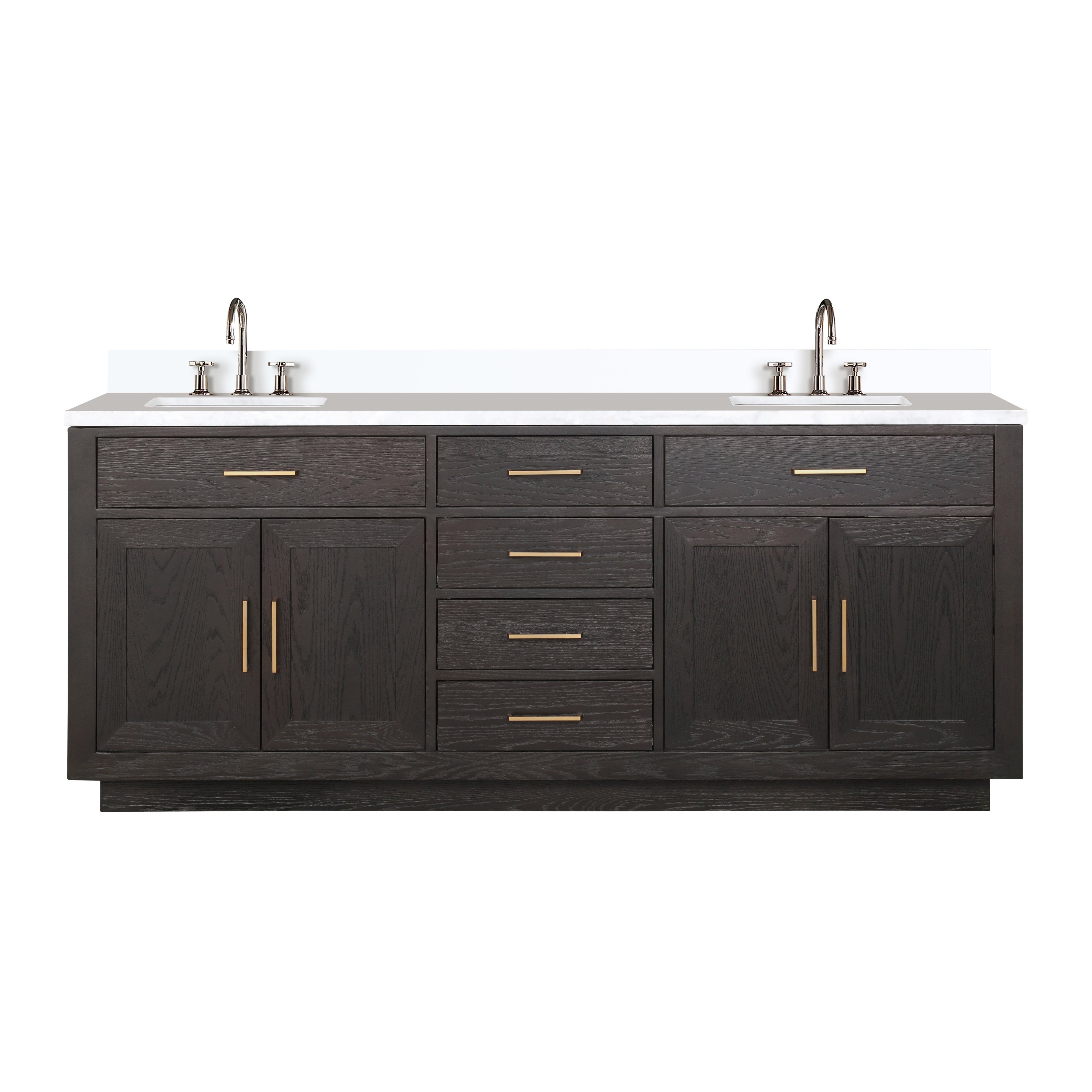Lexora Abbey 80 in W x 22 in D Double Bath Vanity