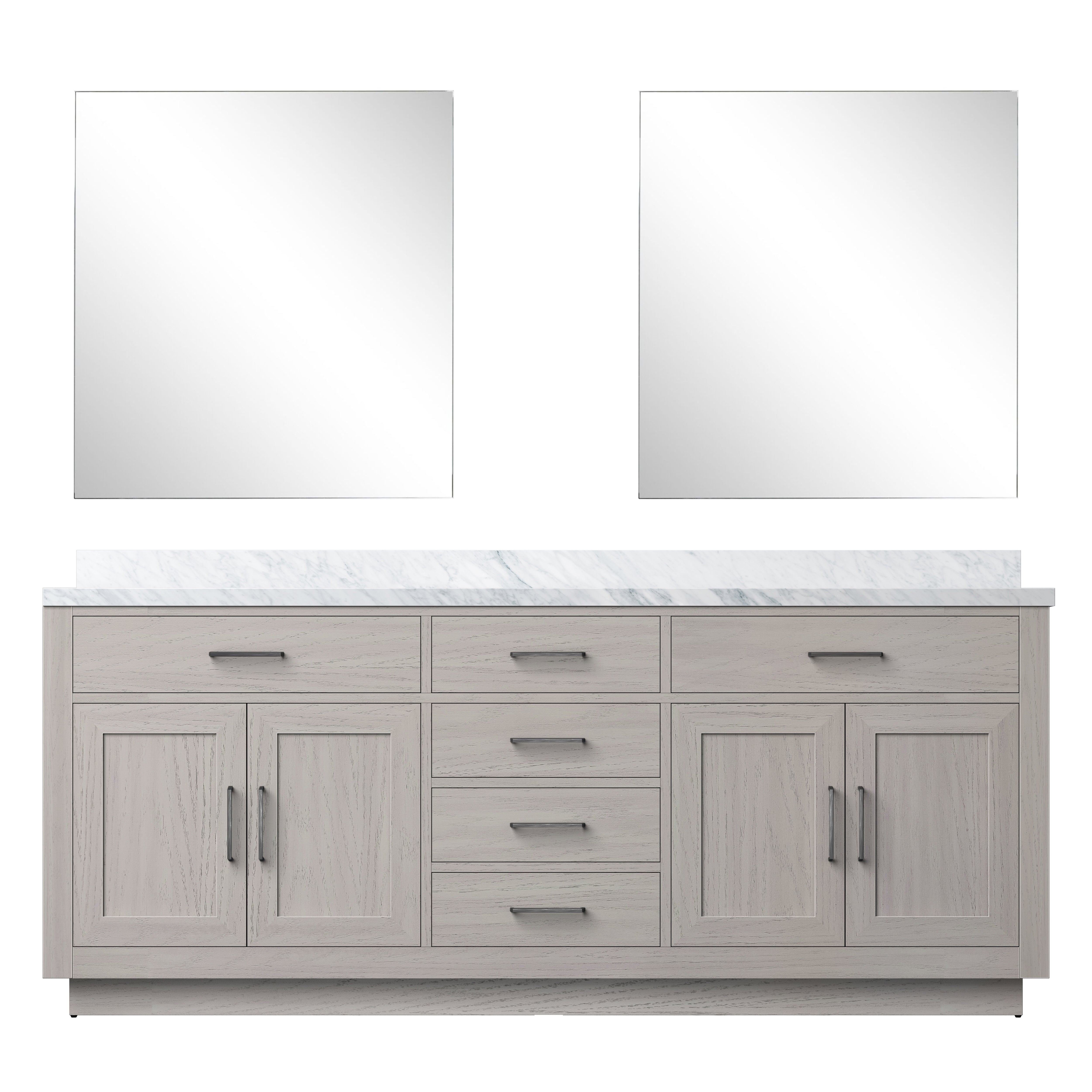 Lexora Abbey 80 in W x 22 in D Double Bath Vanity