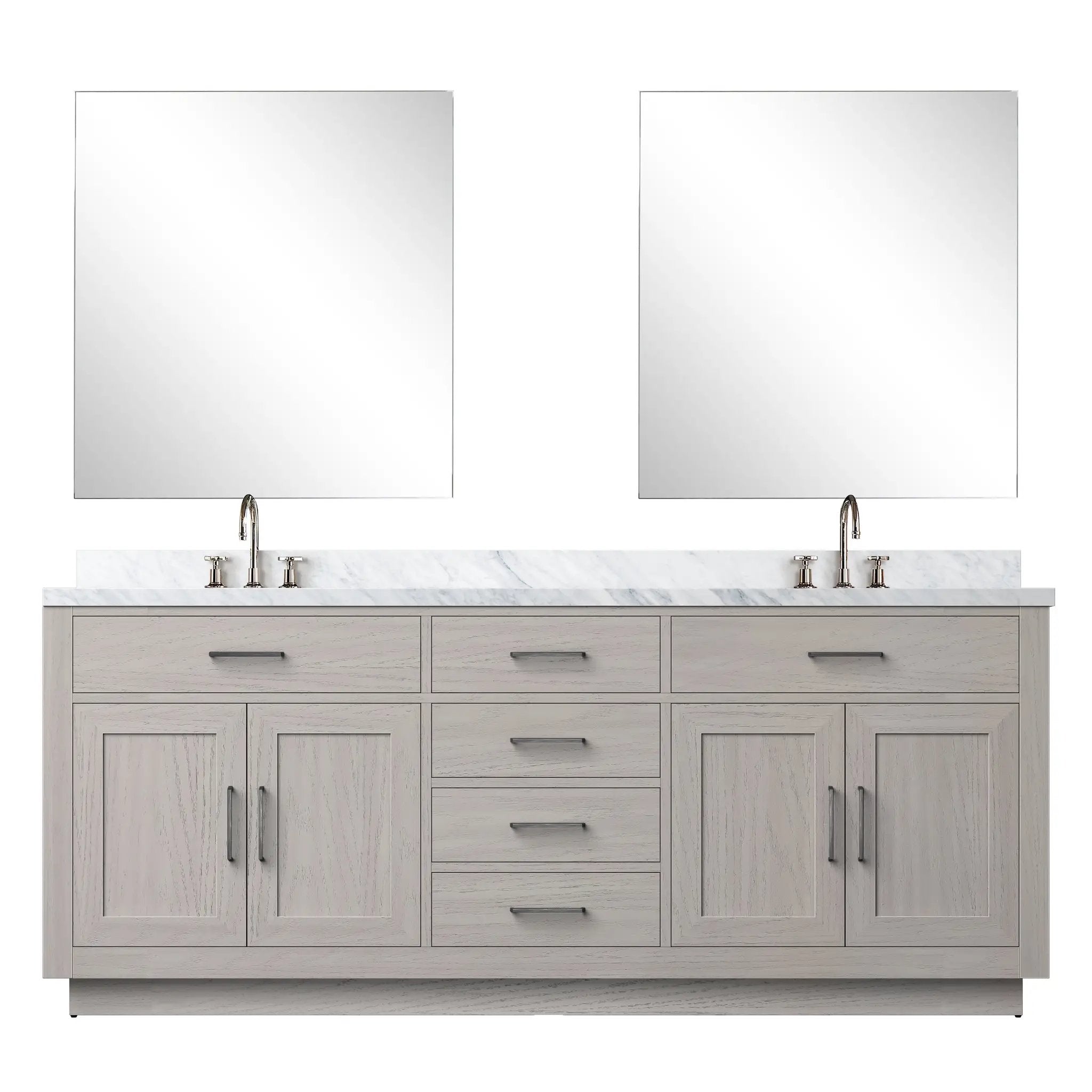 Lexora Abbey 80 in W x 22 in D Double Bath Vanity by Lexora