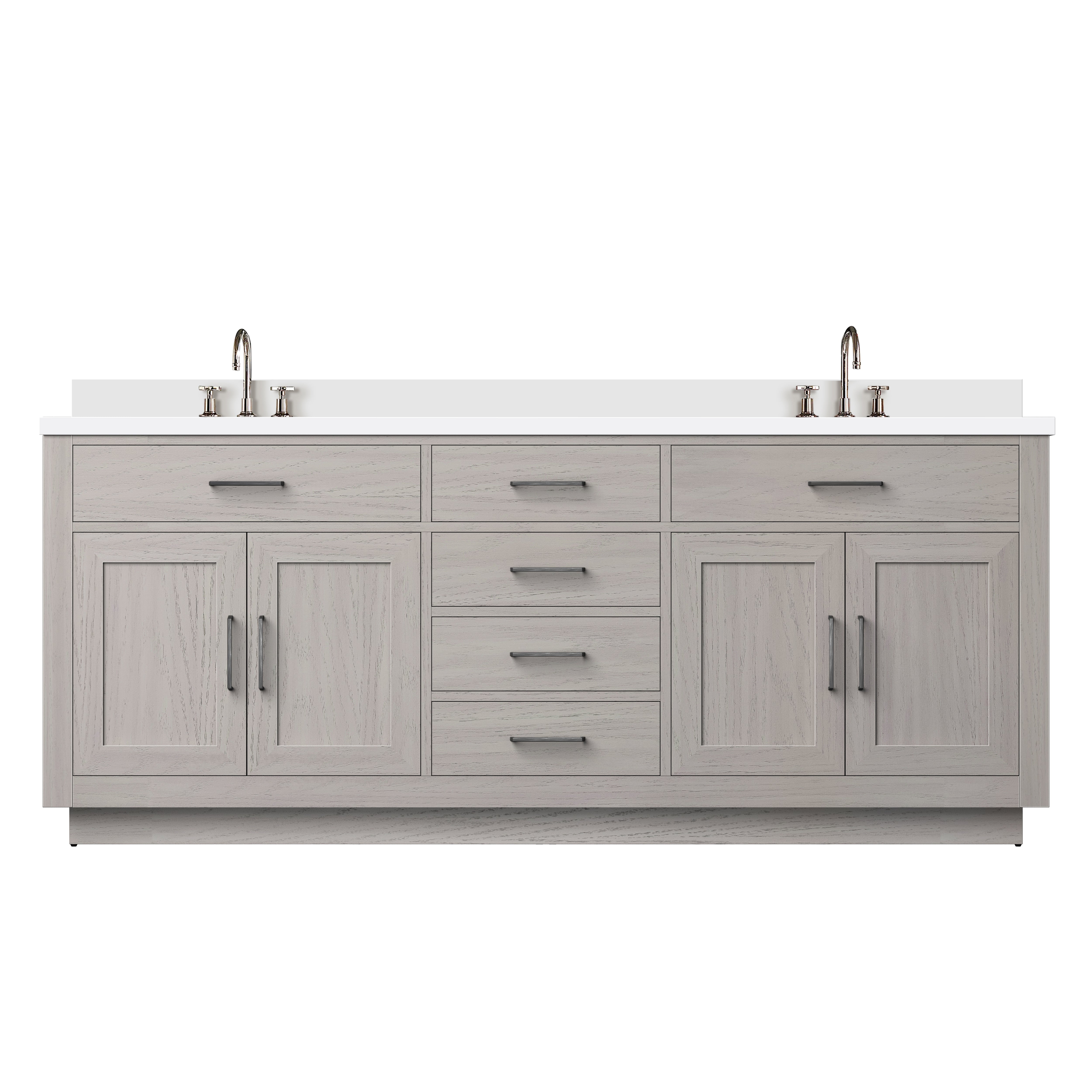 Lexora Abbey 80 in W x 22 in D Double Bath Vanity