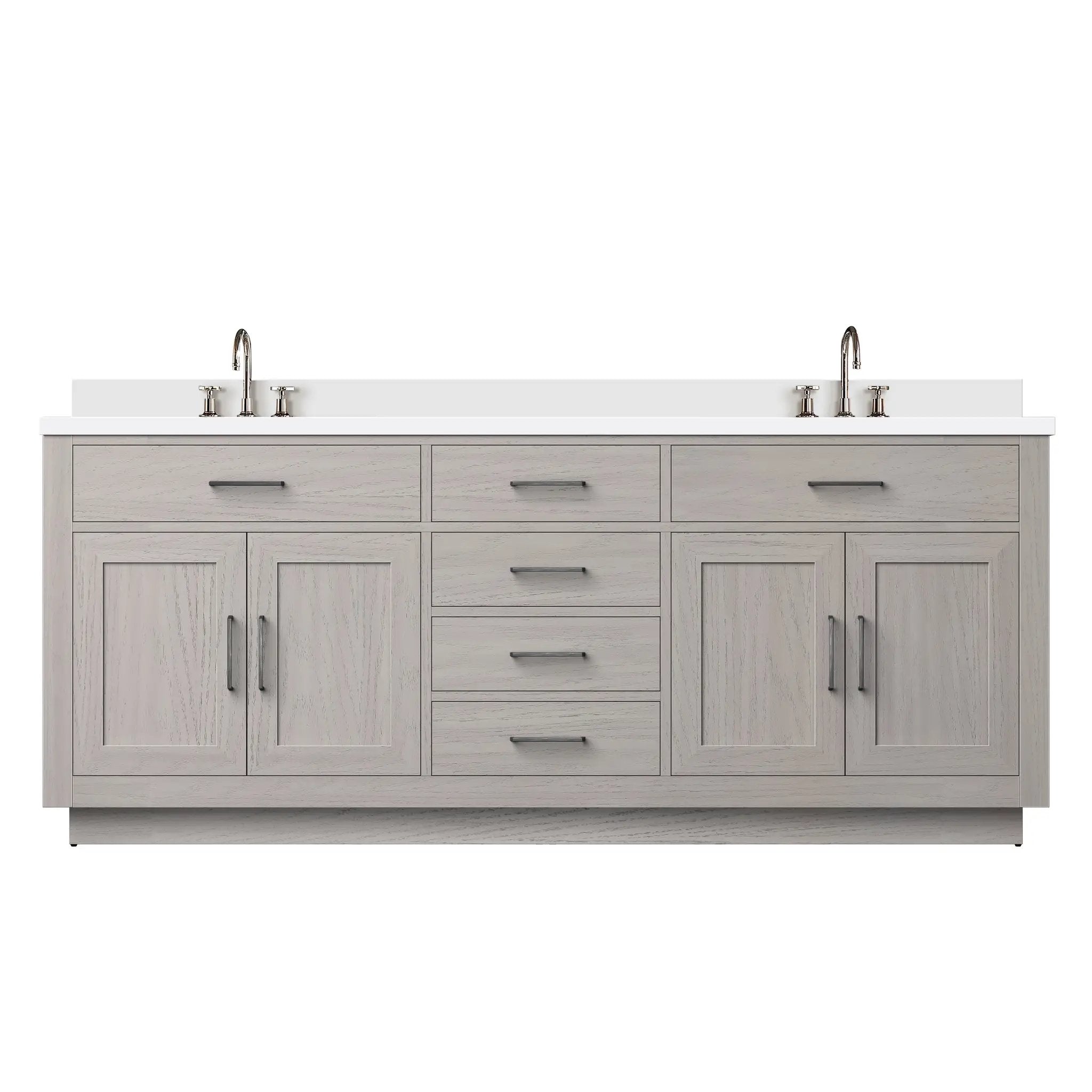 Lexora Abbey 80 in W x 22 in D Double Bath Vanity by Lexora