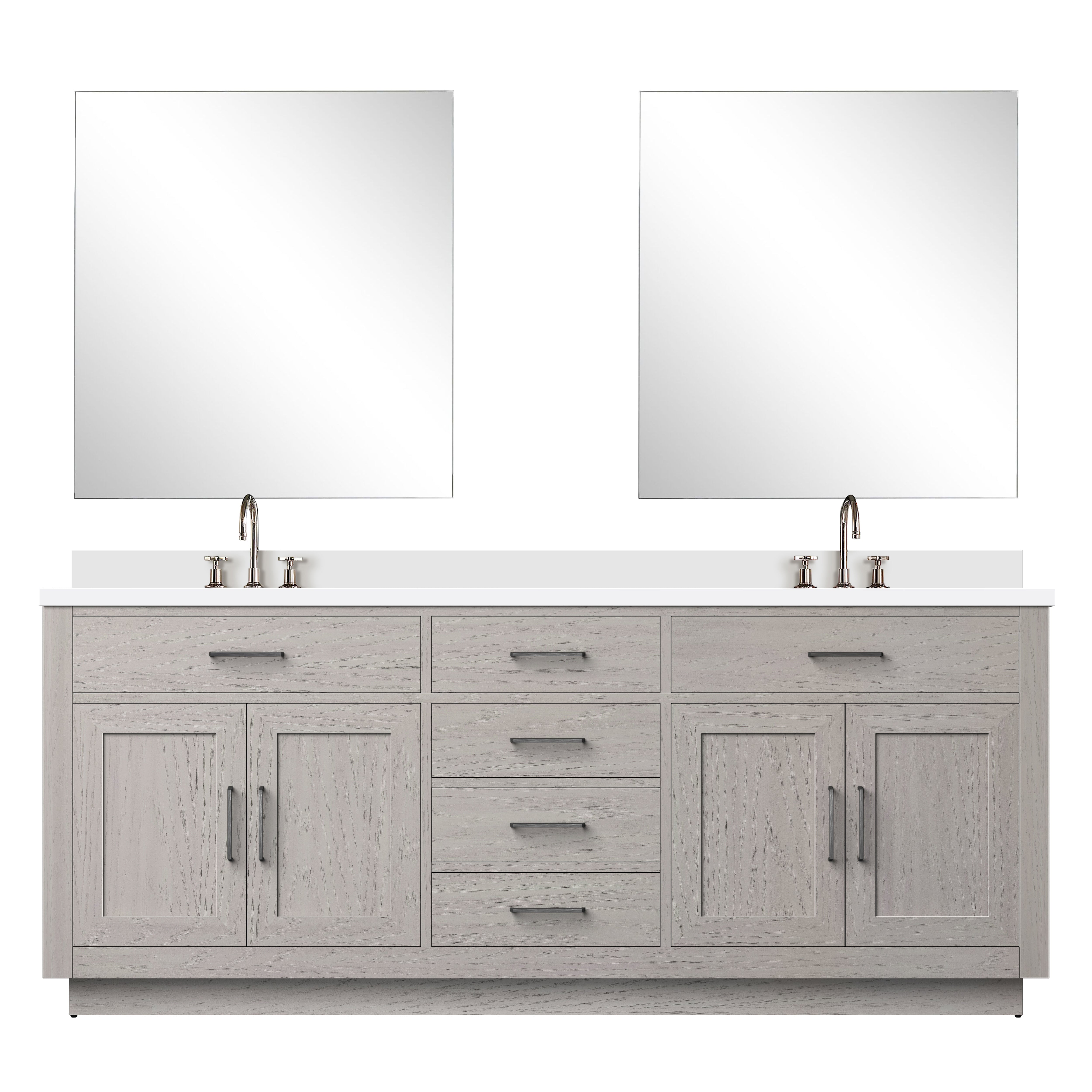 Lexora Abbey 80 in W x 22 in D Double Bath Vanity
