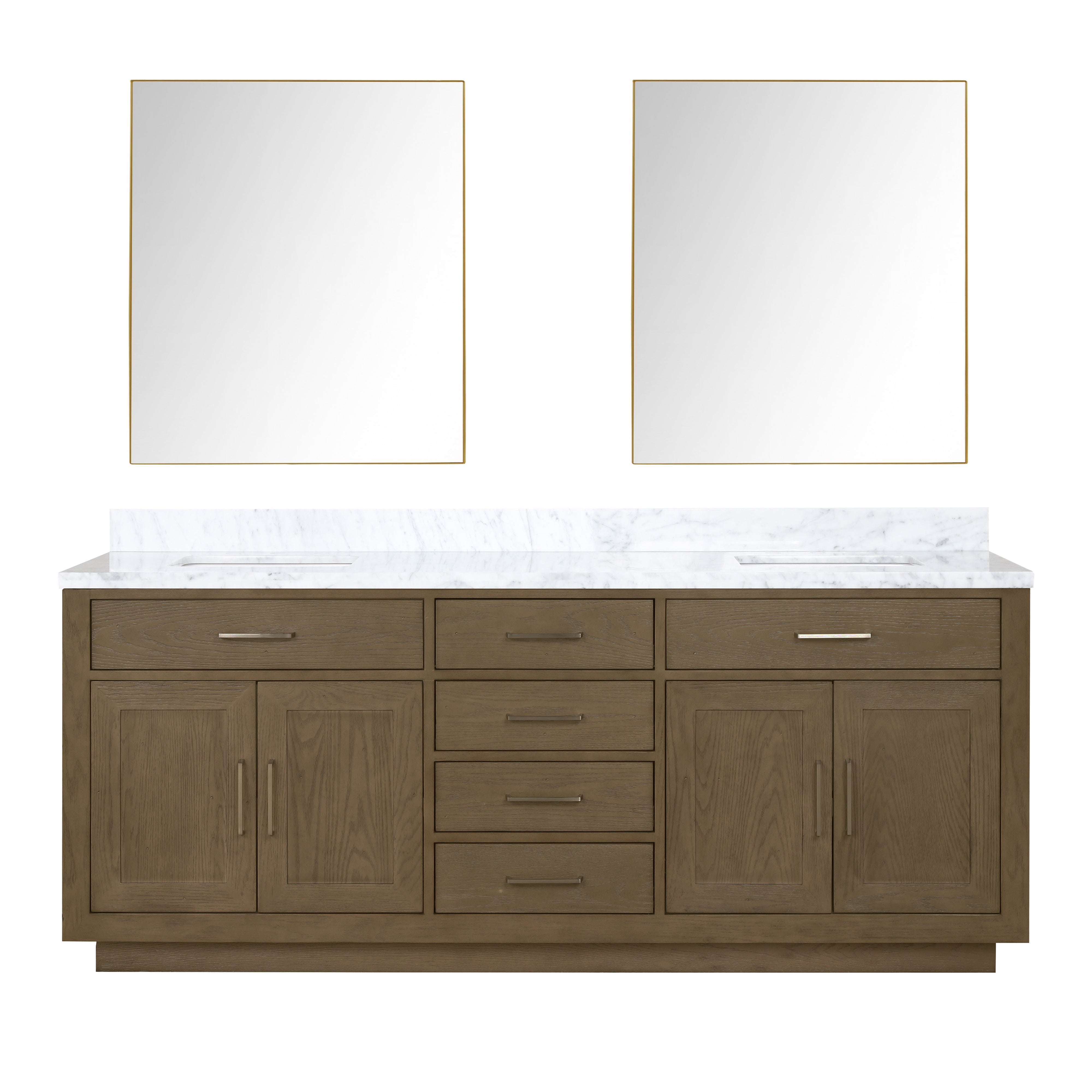 Lexora Abbey 80 in W x 22 in D Double Bath Vanity