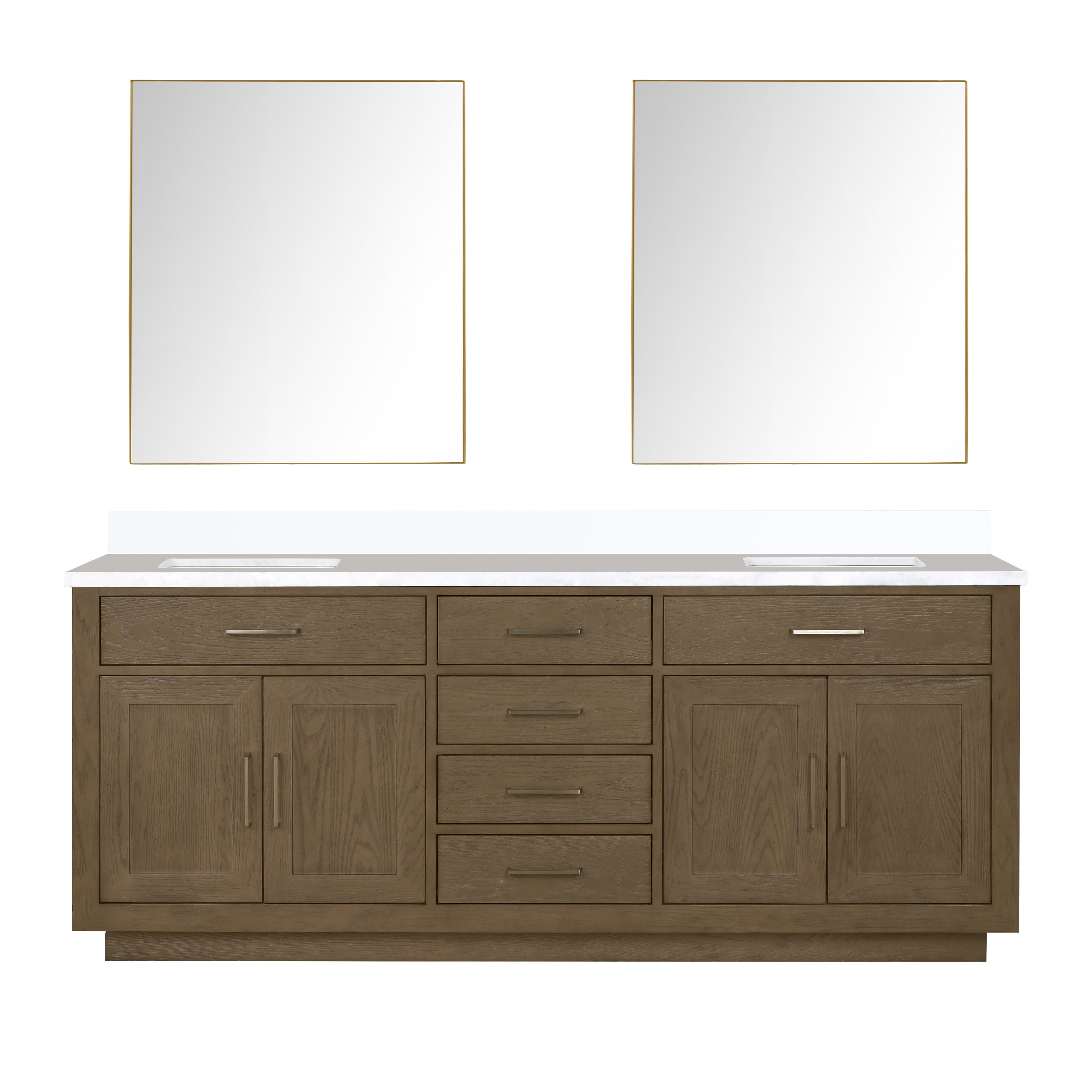 Lexora Abbey 80 in W x 22 in D Double Bath Vanity