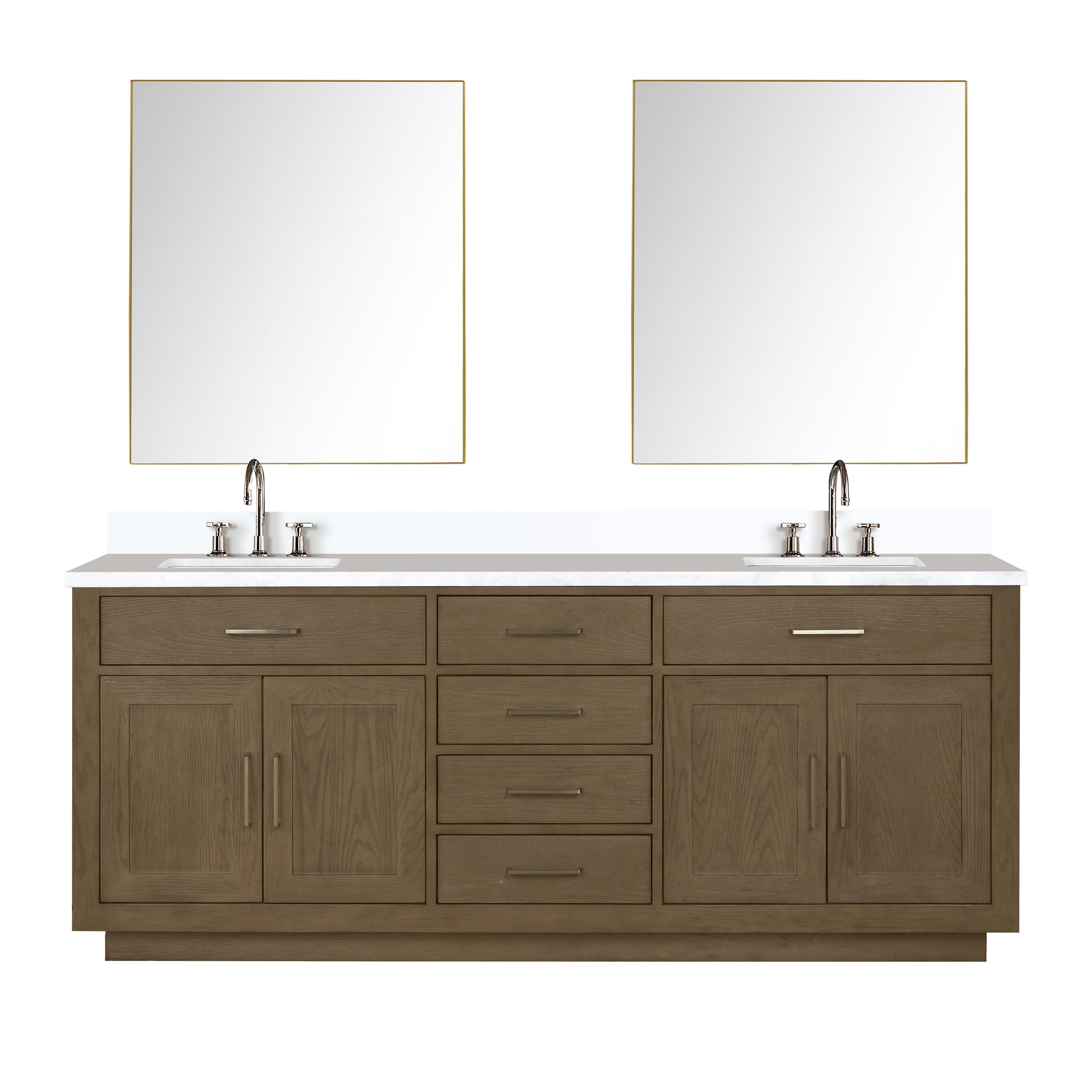 Lexora Abbey 80 in W x 22 in D Double Bath Vanity