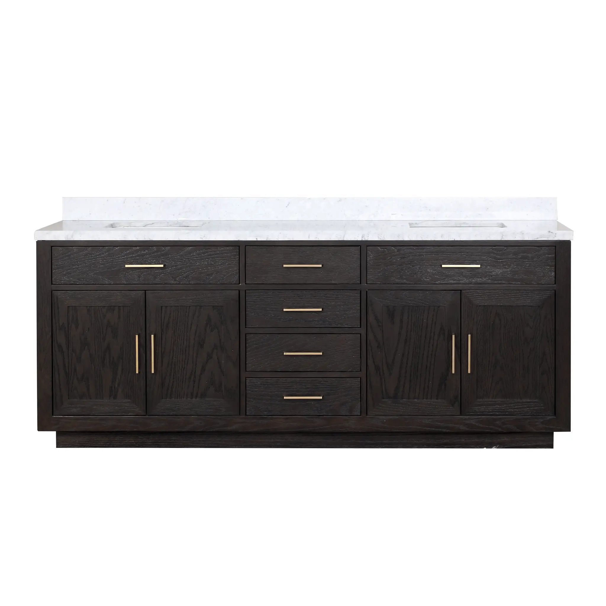 Lexora Abbey 84 in W x 22 in D Double Bath Vanity by Lexora