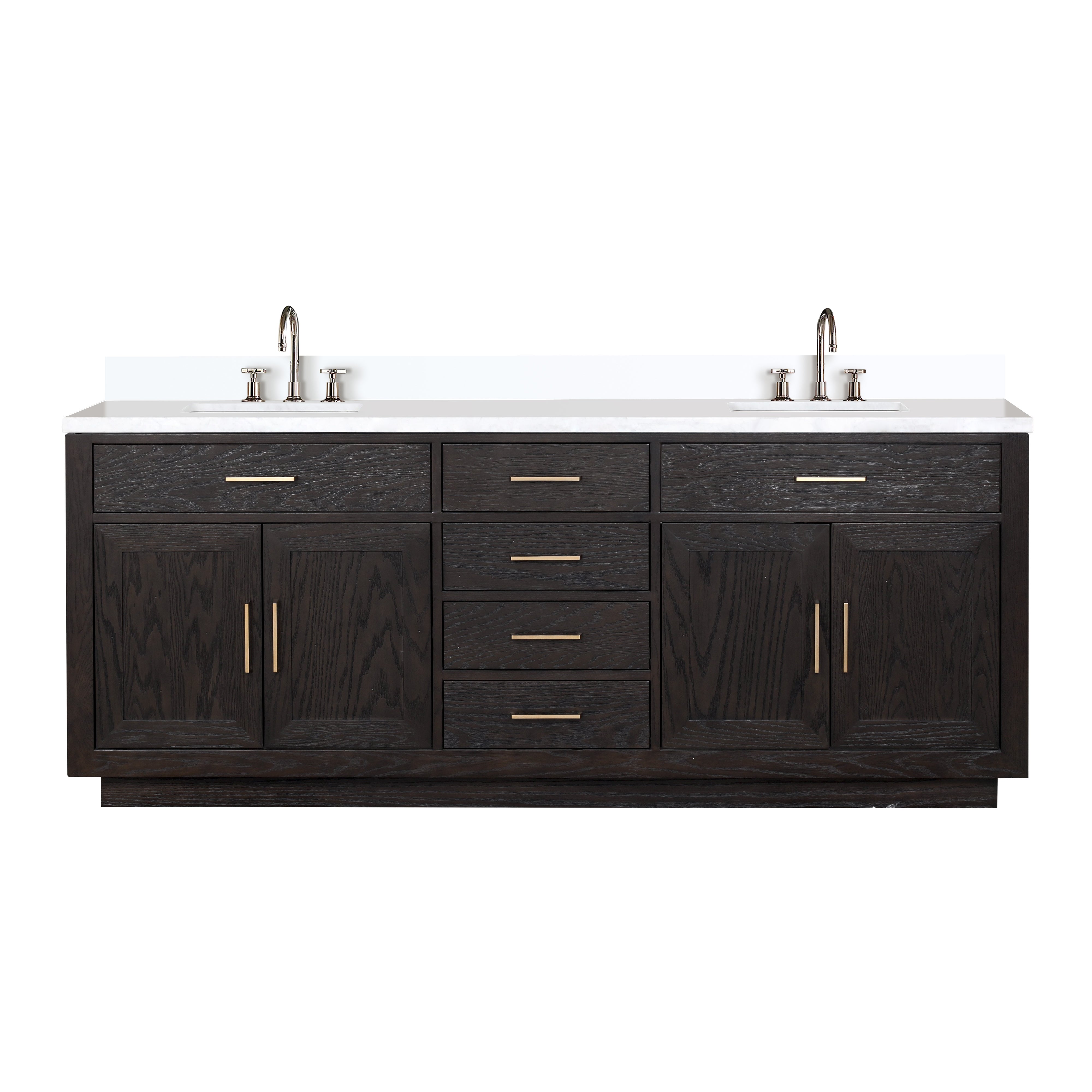 Lexora Abbey 84 in W x 22 in D Double Bath Vanity by Lexora