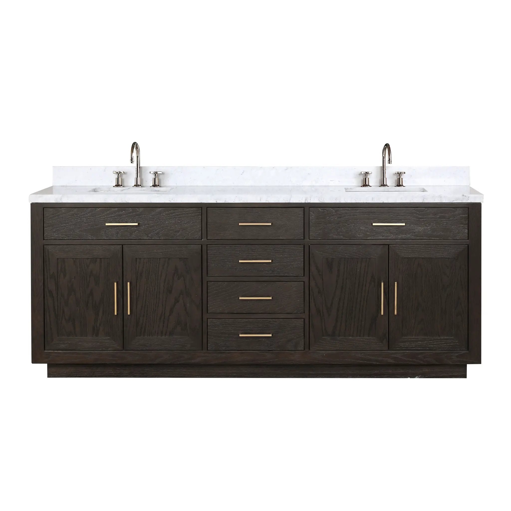 Lexora Abbey 84 in W x 22 in D Double Bath Vanity by Lexora