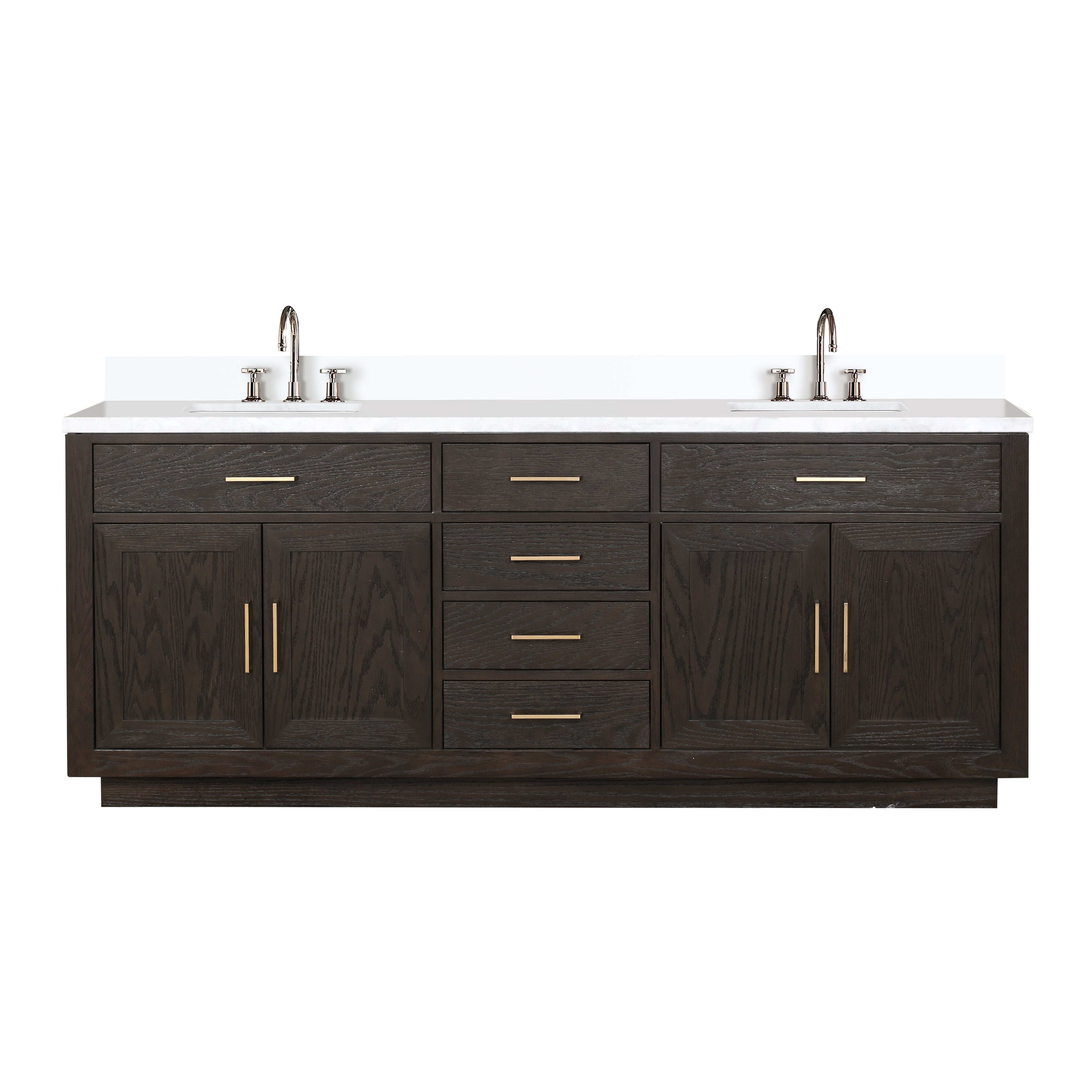 Lexora Abbey 84 in W x 22 in D Double Bath Vanity by Lexora