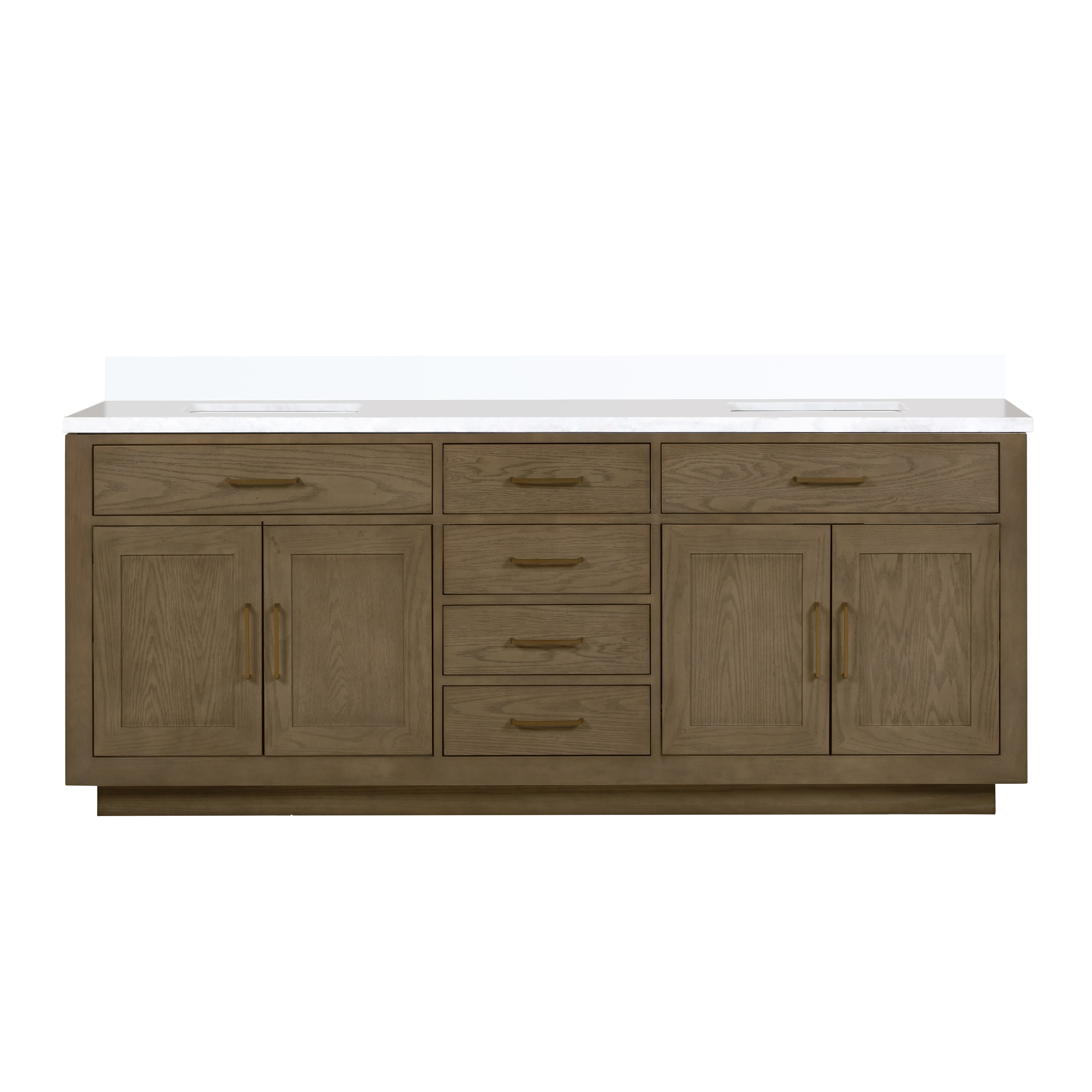 Lexora Abbey 84 in W x 22 in D Double Bath Vanity by Lexora