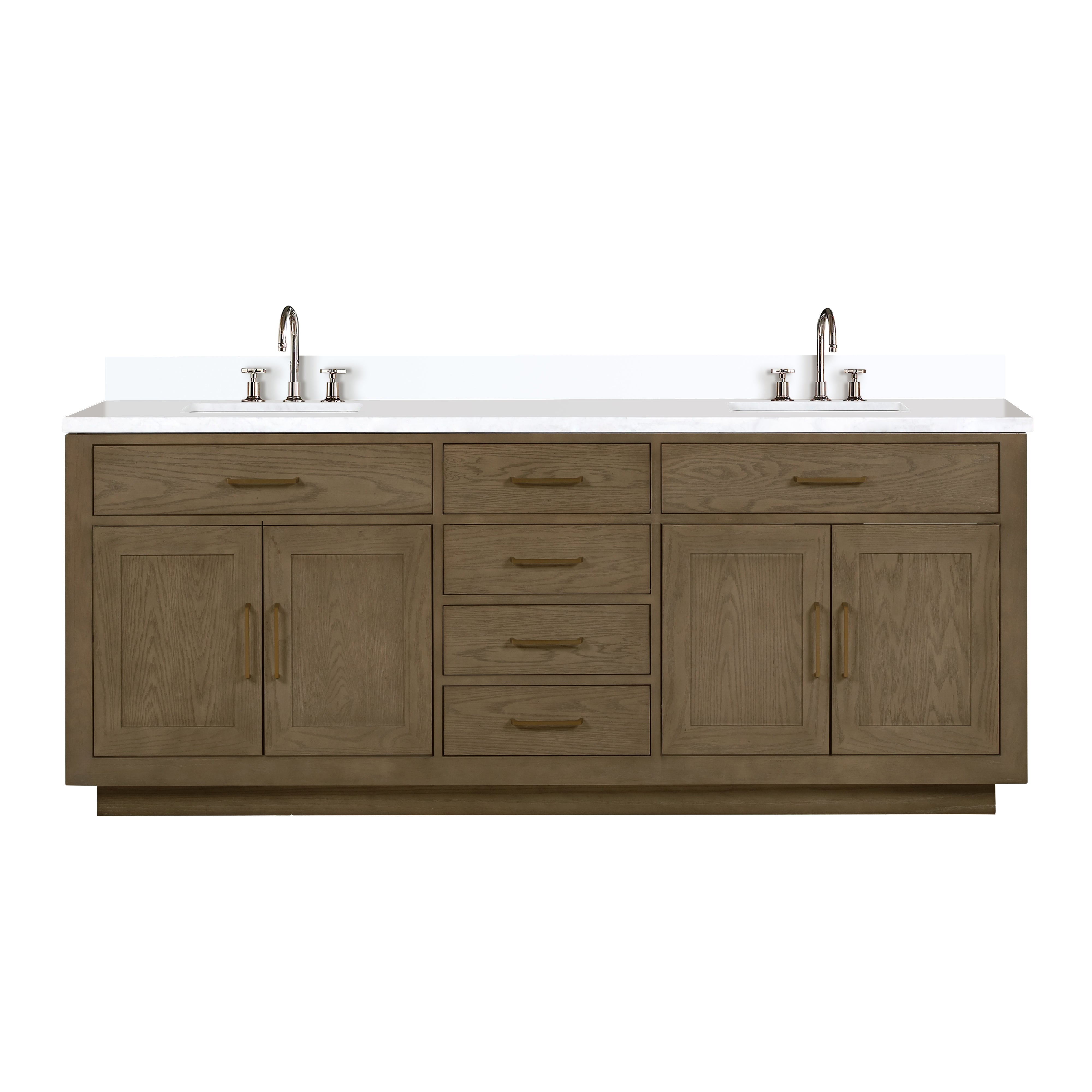 Lexora Abbey 84 in W x 22 in D Double Bath Vanity by Lexora