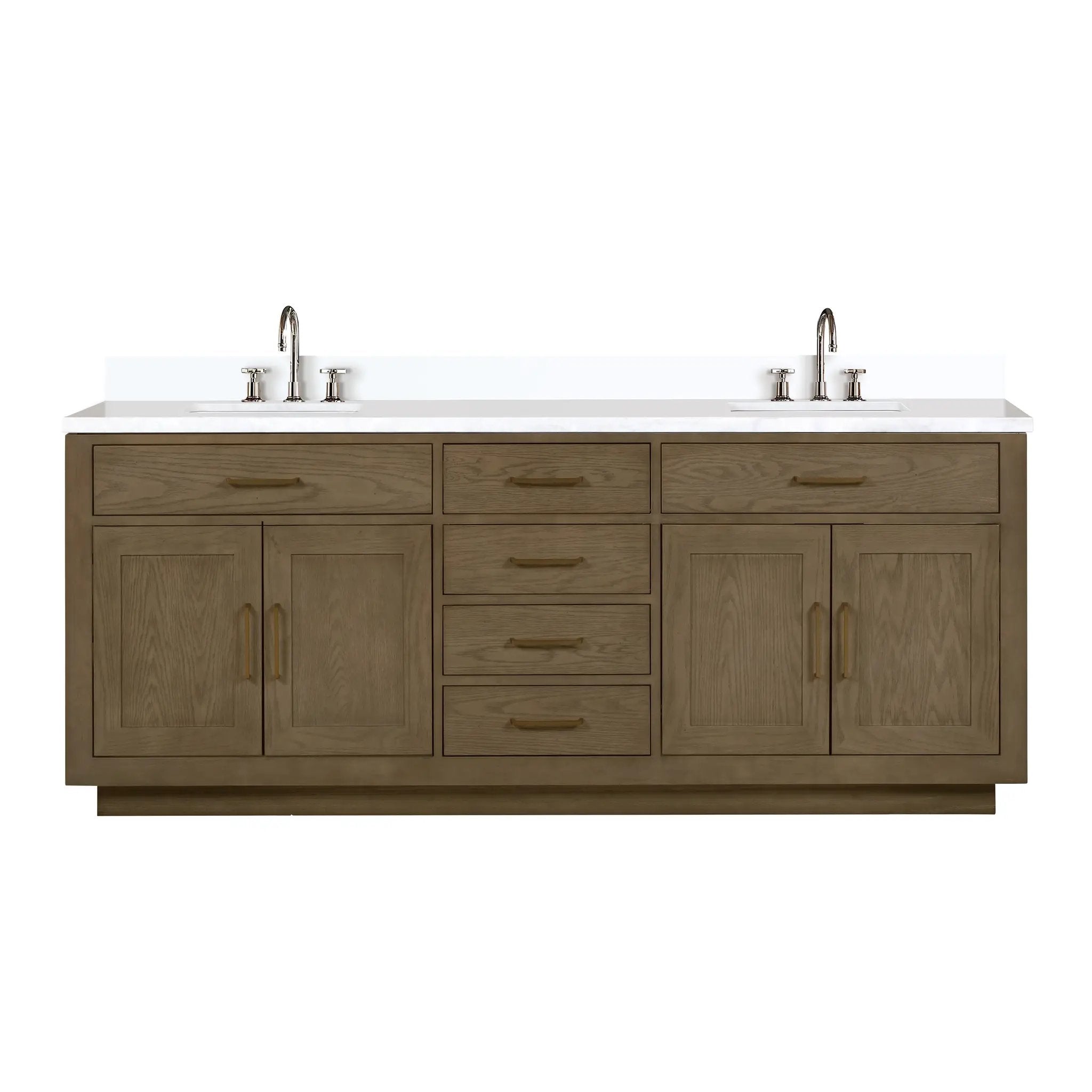 Lexora Abbey 84 in W x 22 in D Double Bath Vanity by Lexora