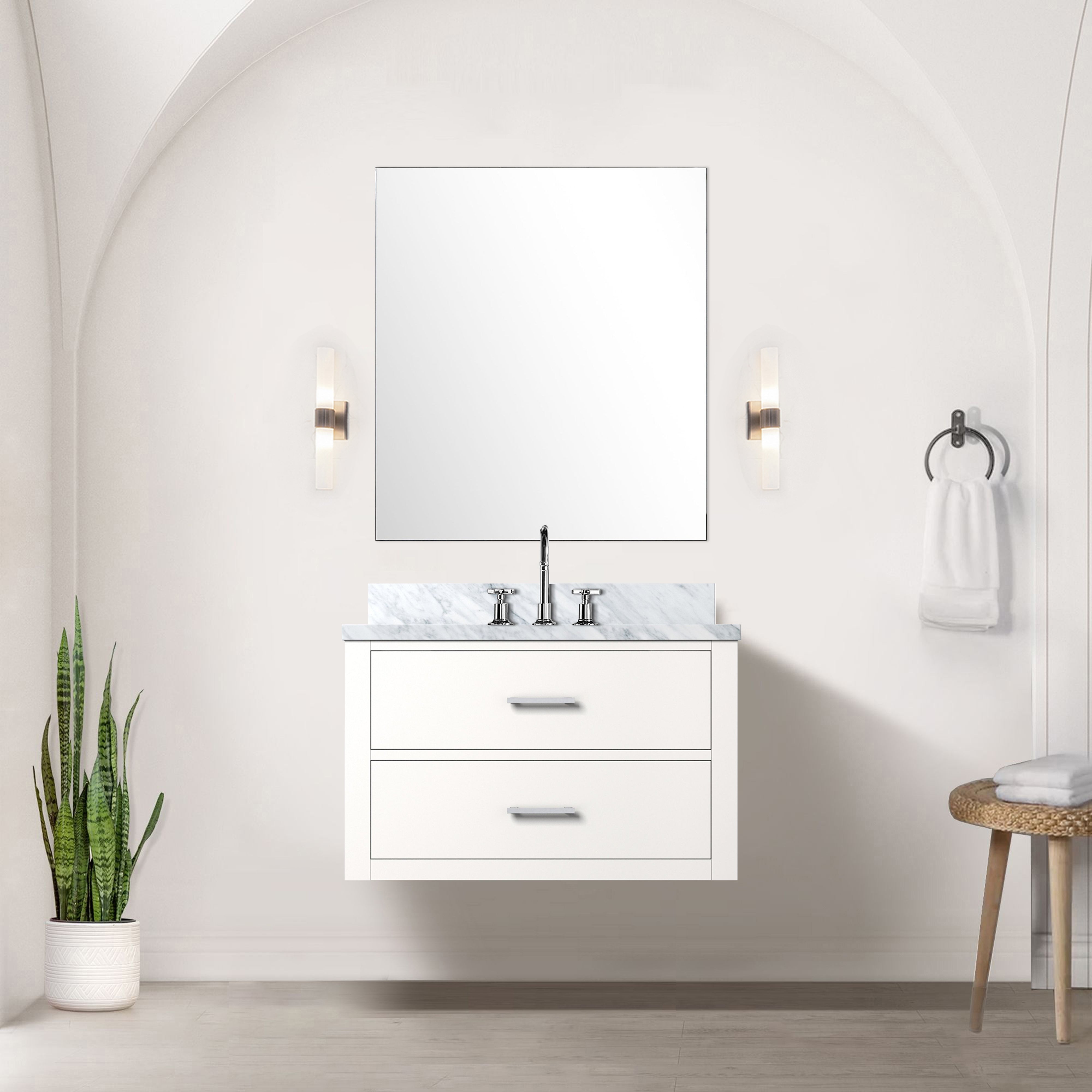 white vanity
