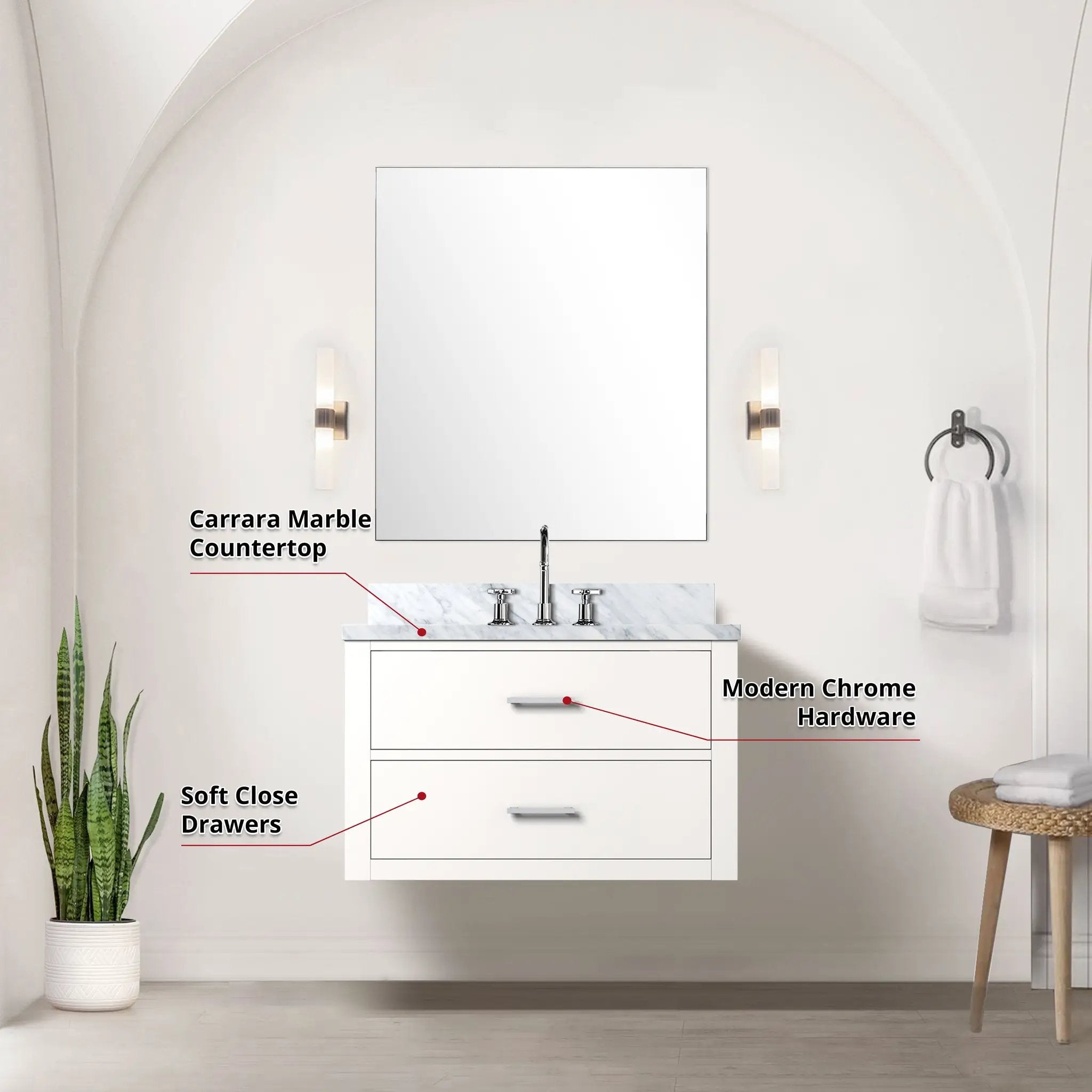 white vanity
