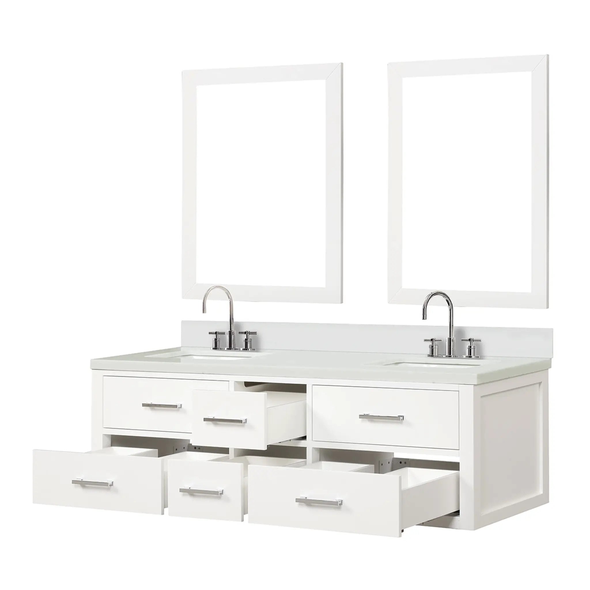 Lexora Castor 60 in W x 22 in D Double Bath Vanity by Lexora
