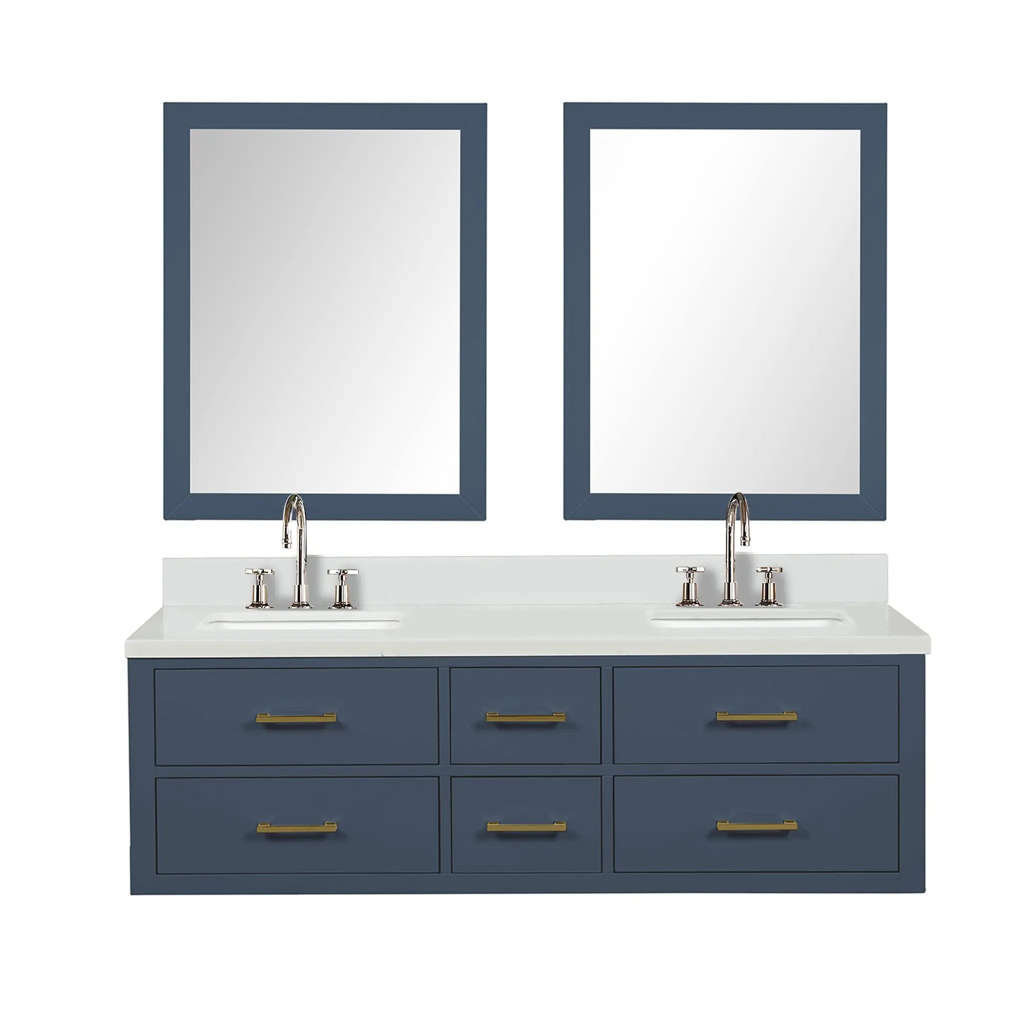 Lexora Castor 60 in W x 22 in D Double Bath Vanity by Lexora