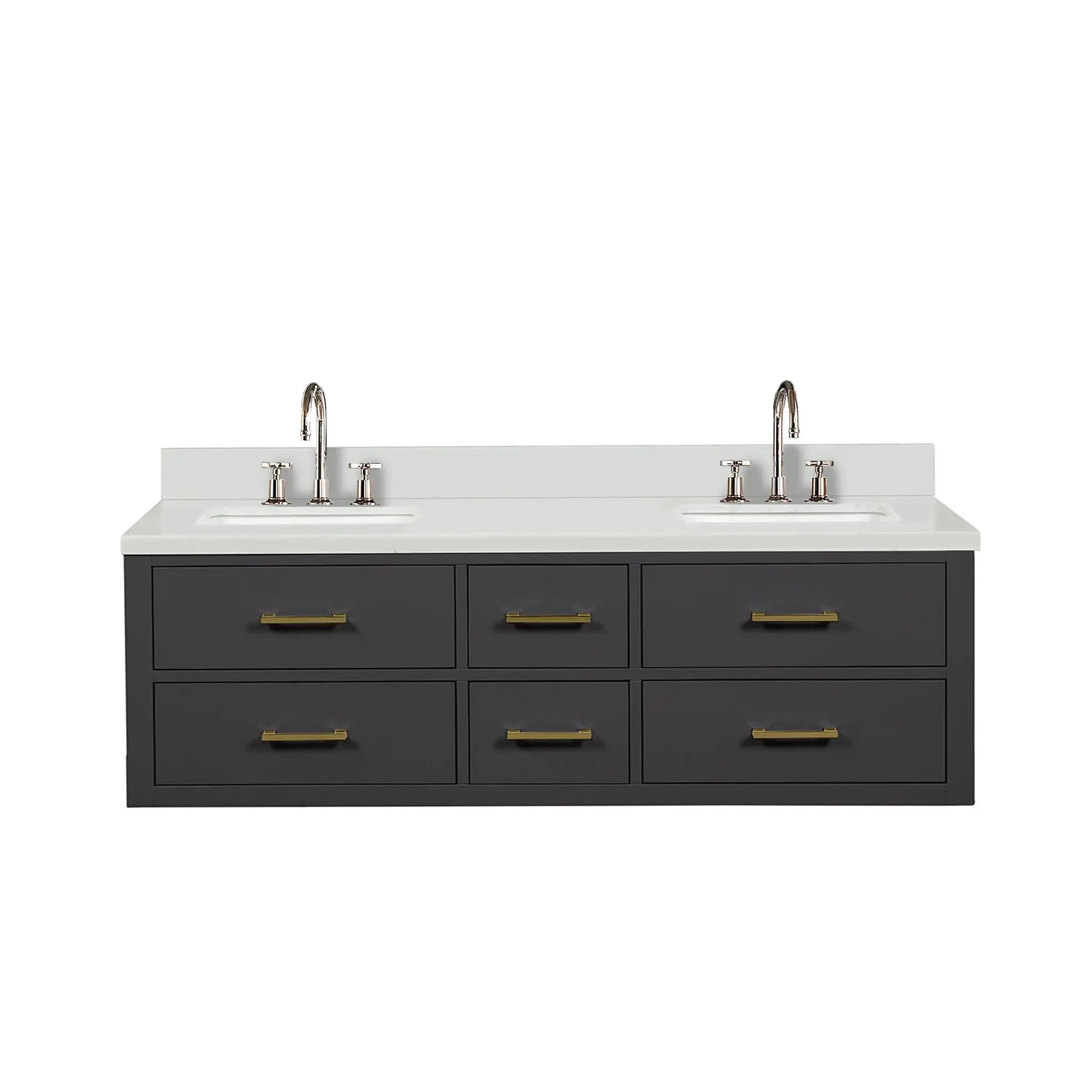 Lexora Castor 60 in W x 22 in D Double Bath Vanity by Lexora