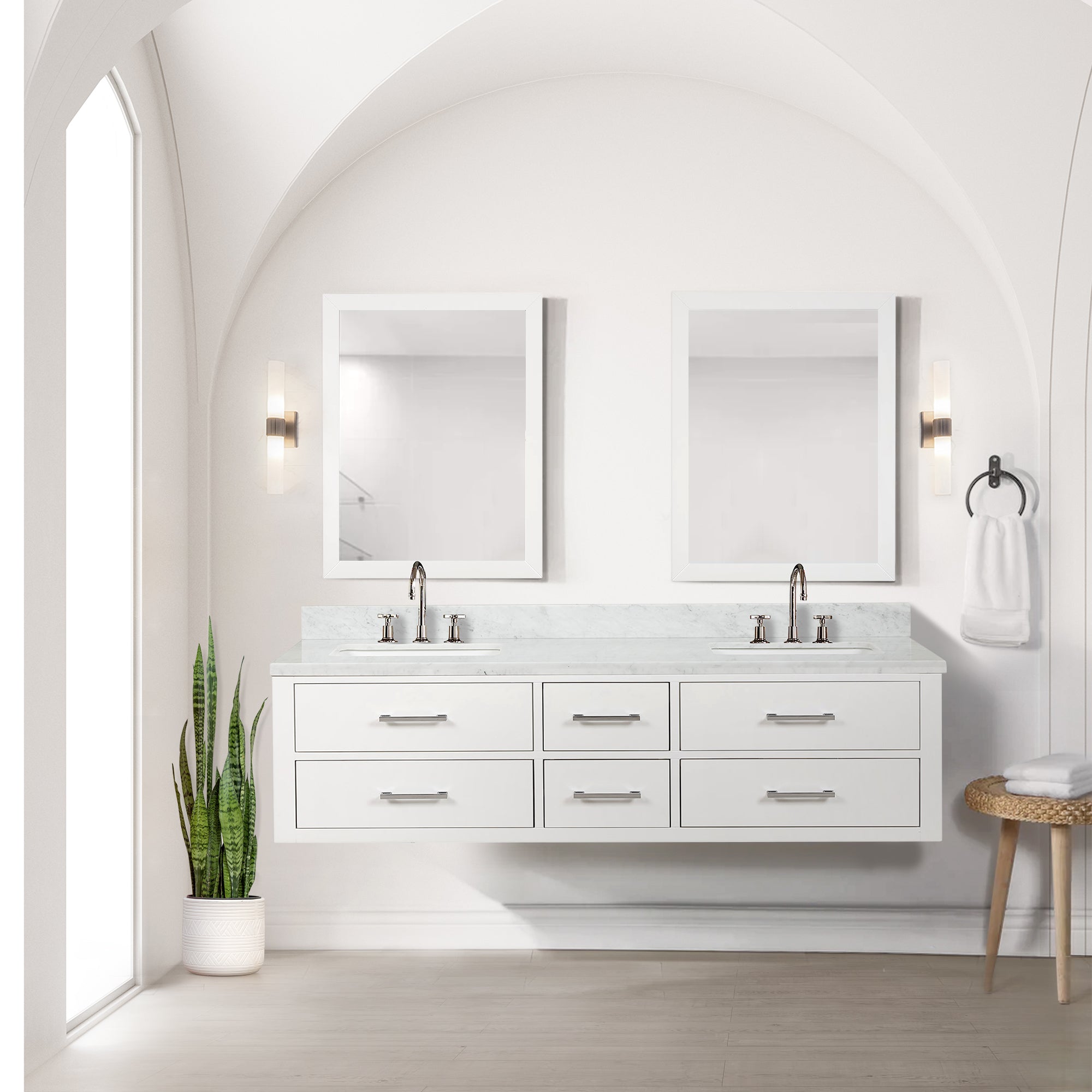 white vanity