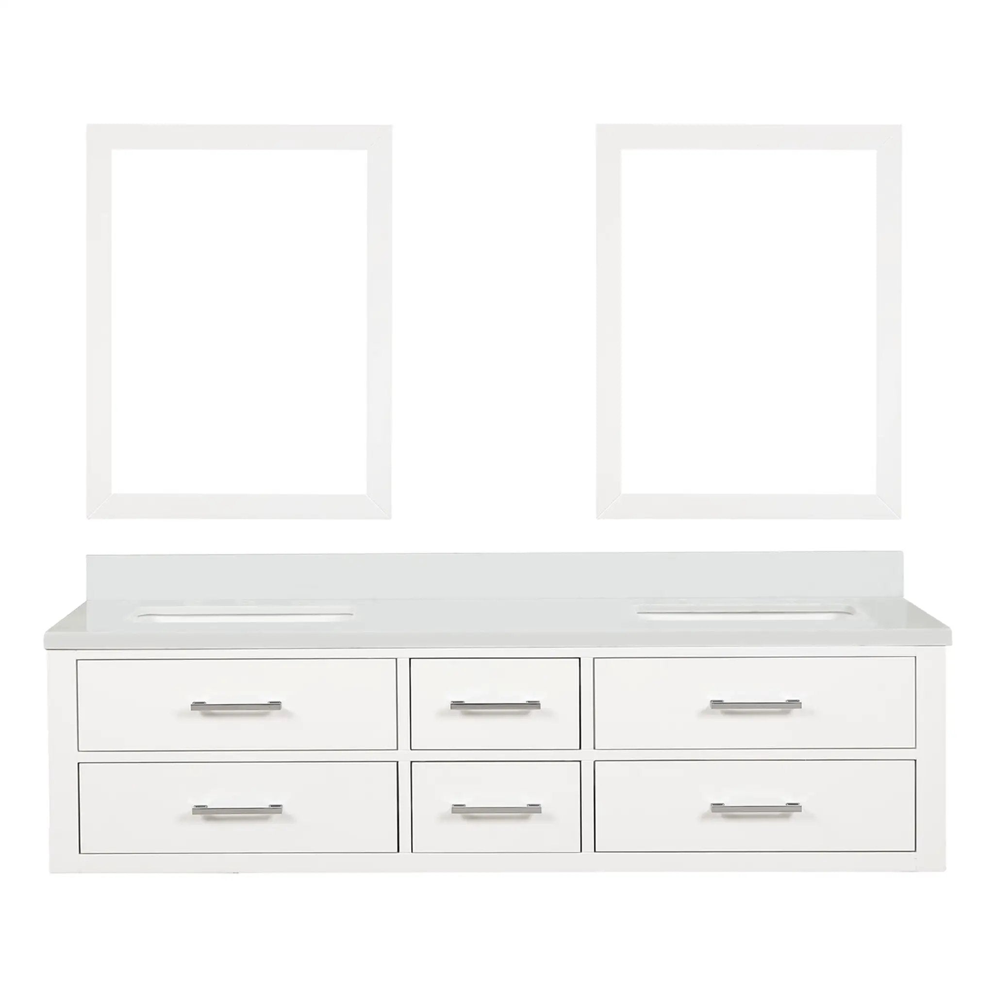 Lexora Castor 72 in W x 22 in D Double Bath Vanity by Lexora