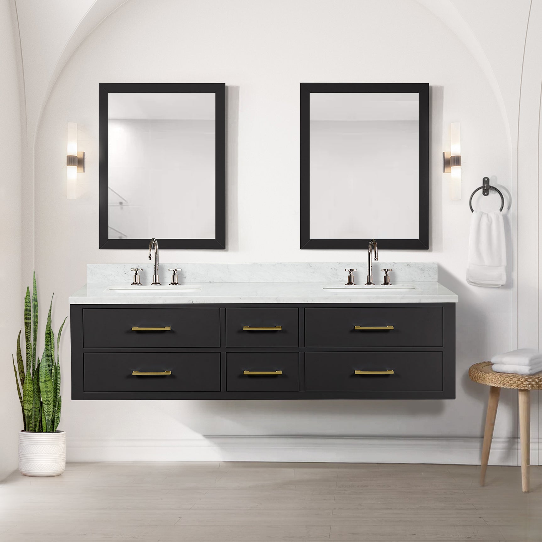 black vanity