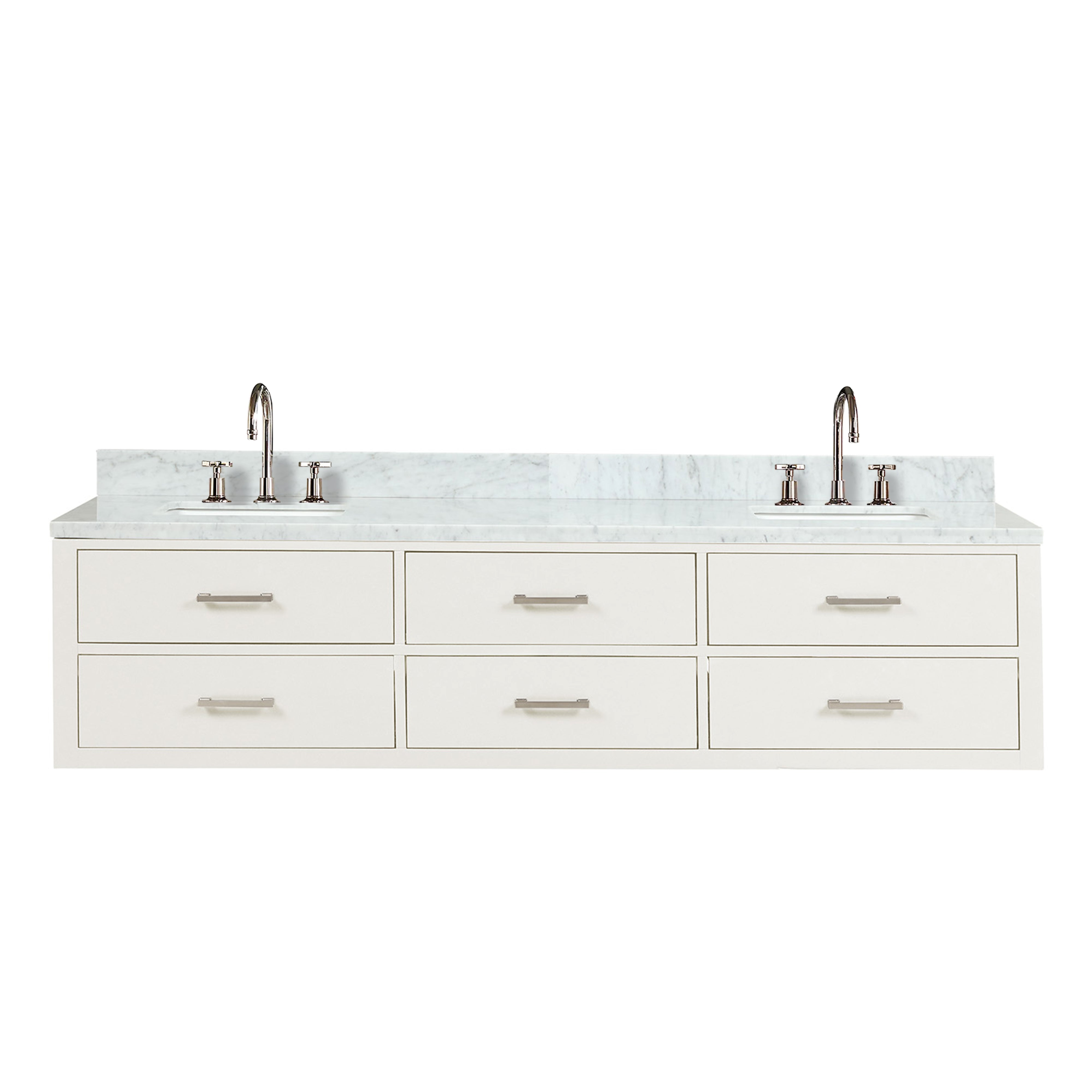 Lexora Castor 80 in W x 22 in D Double Bath Vanity