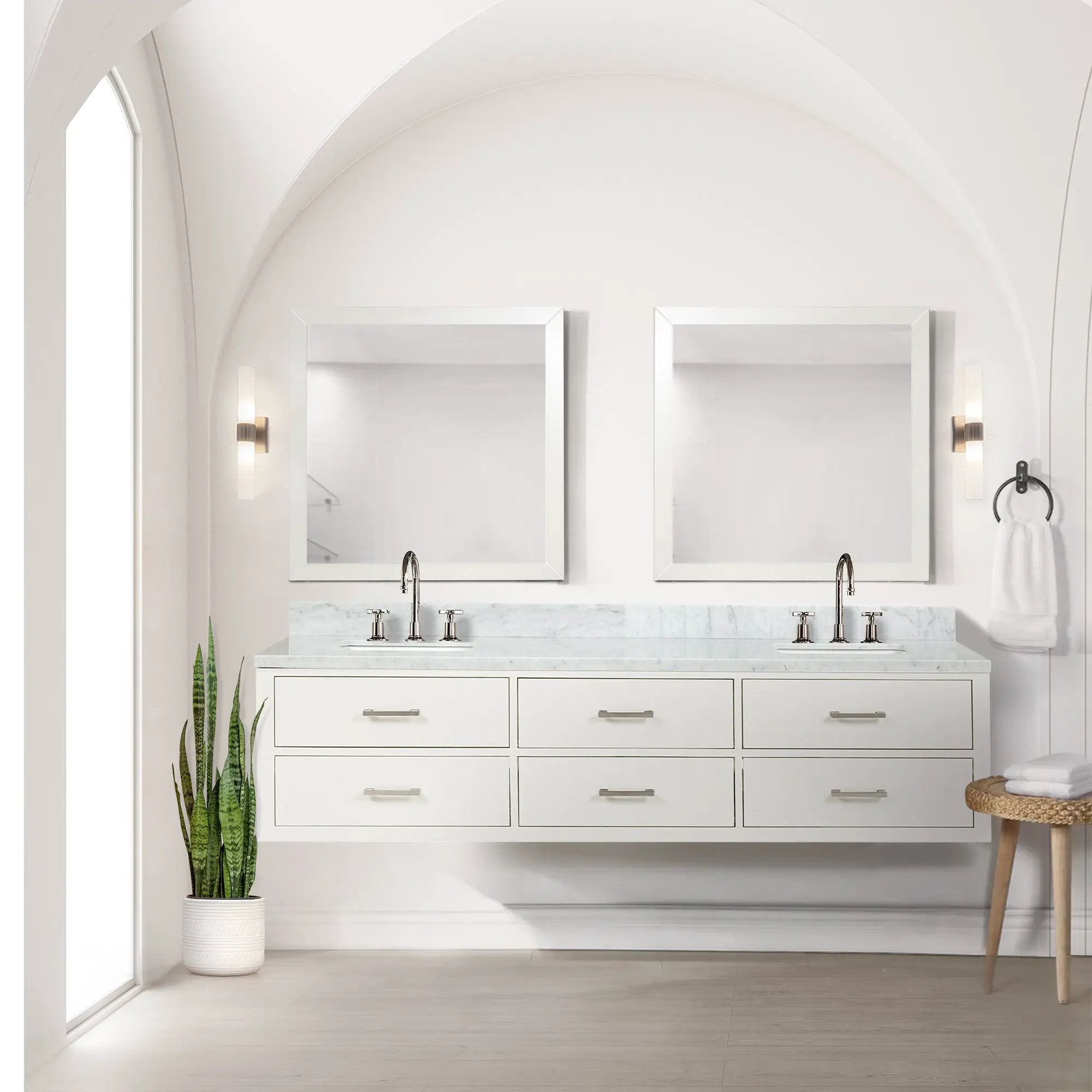 white vanity
