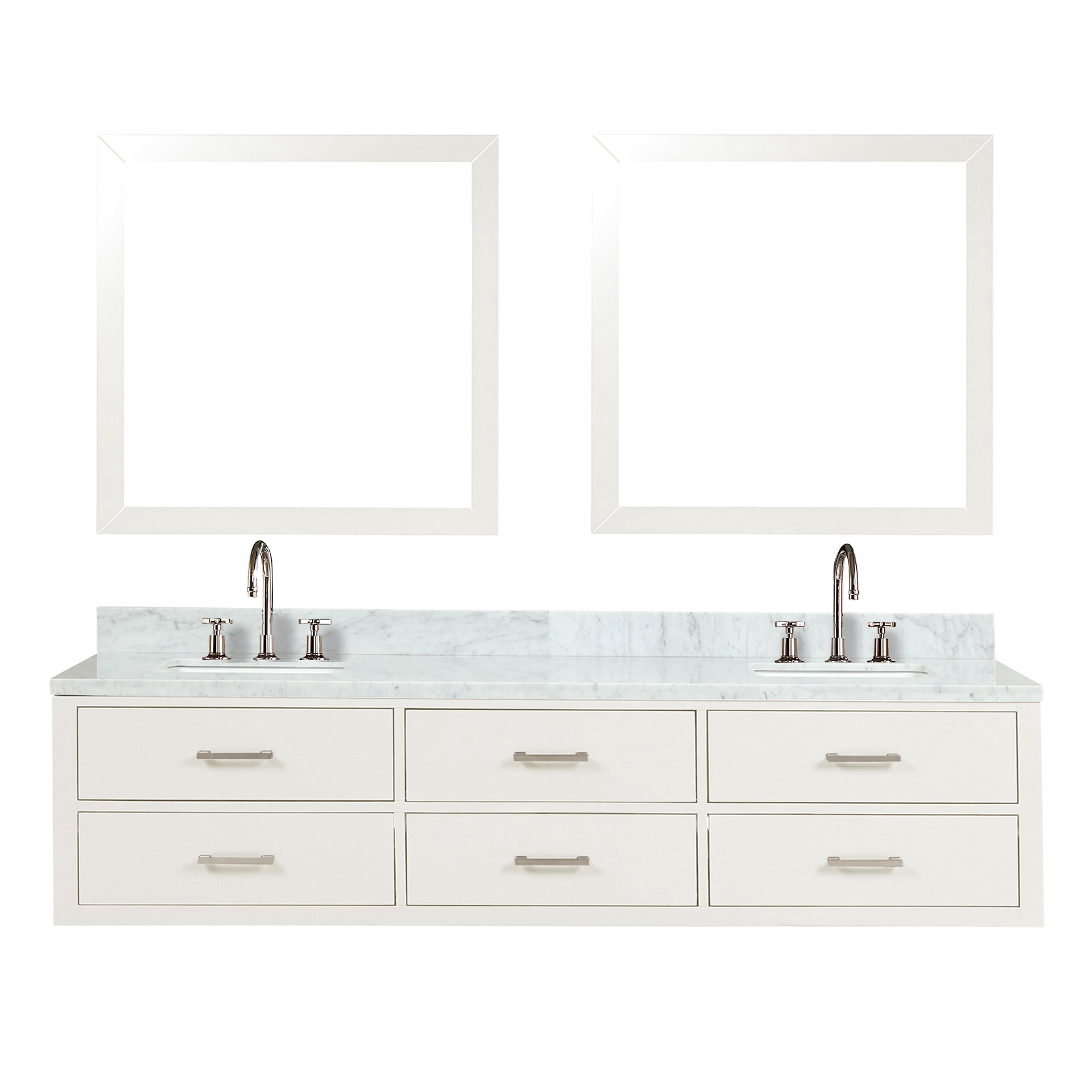Lexora Castor 80 in W x 22 in D Double Bath Vanity