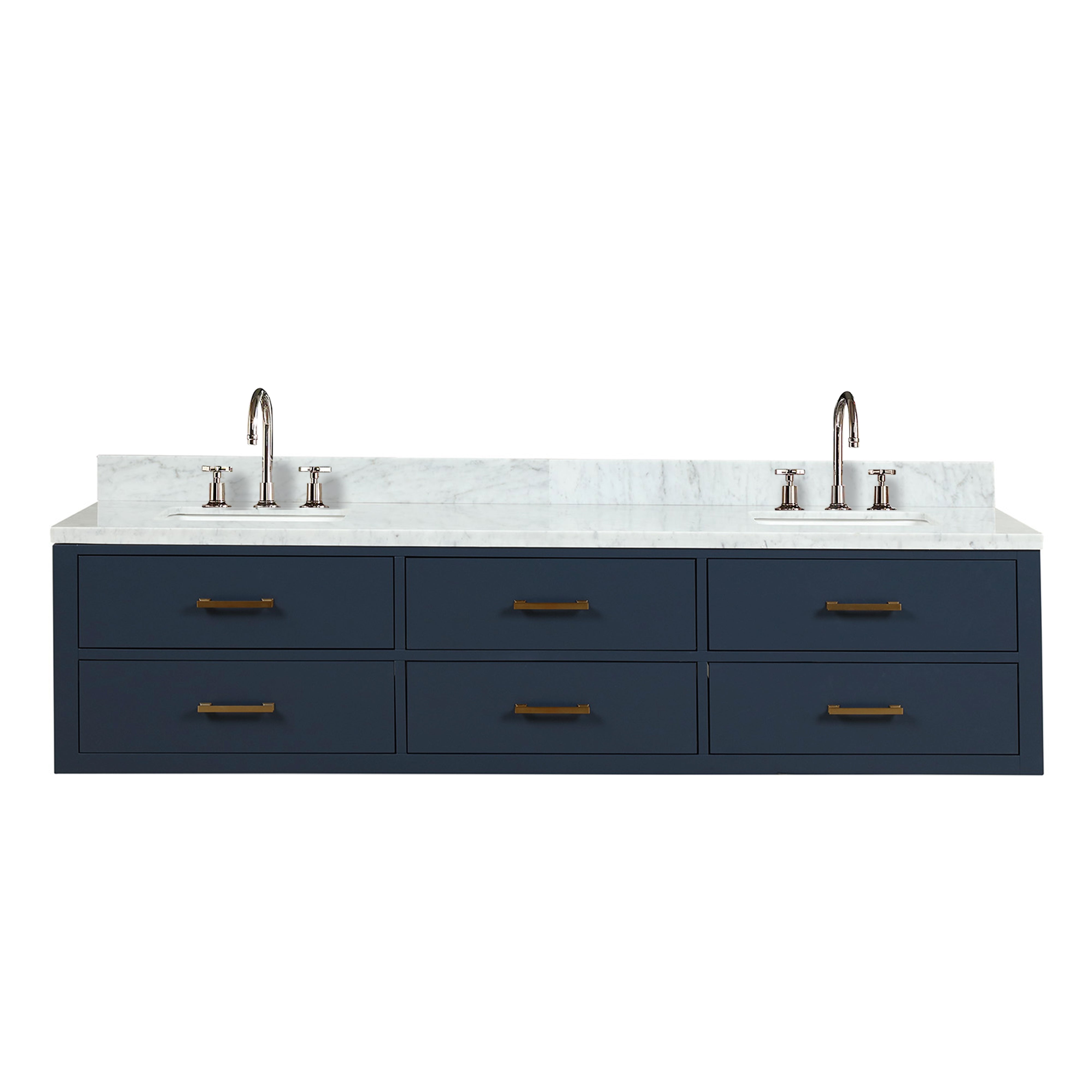 Lexora Castor 80 in W x 22 in D Double Bath Vanity