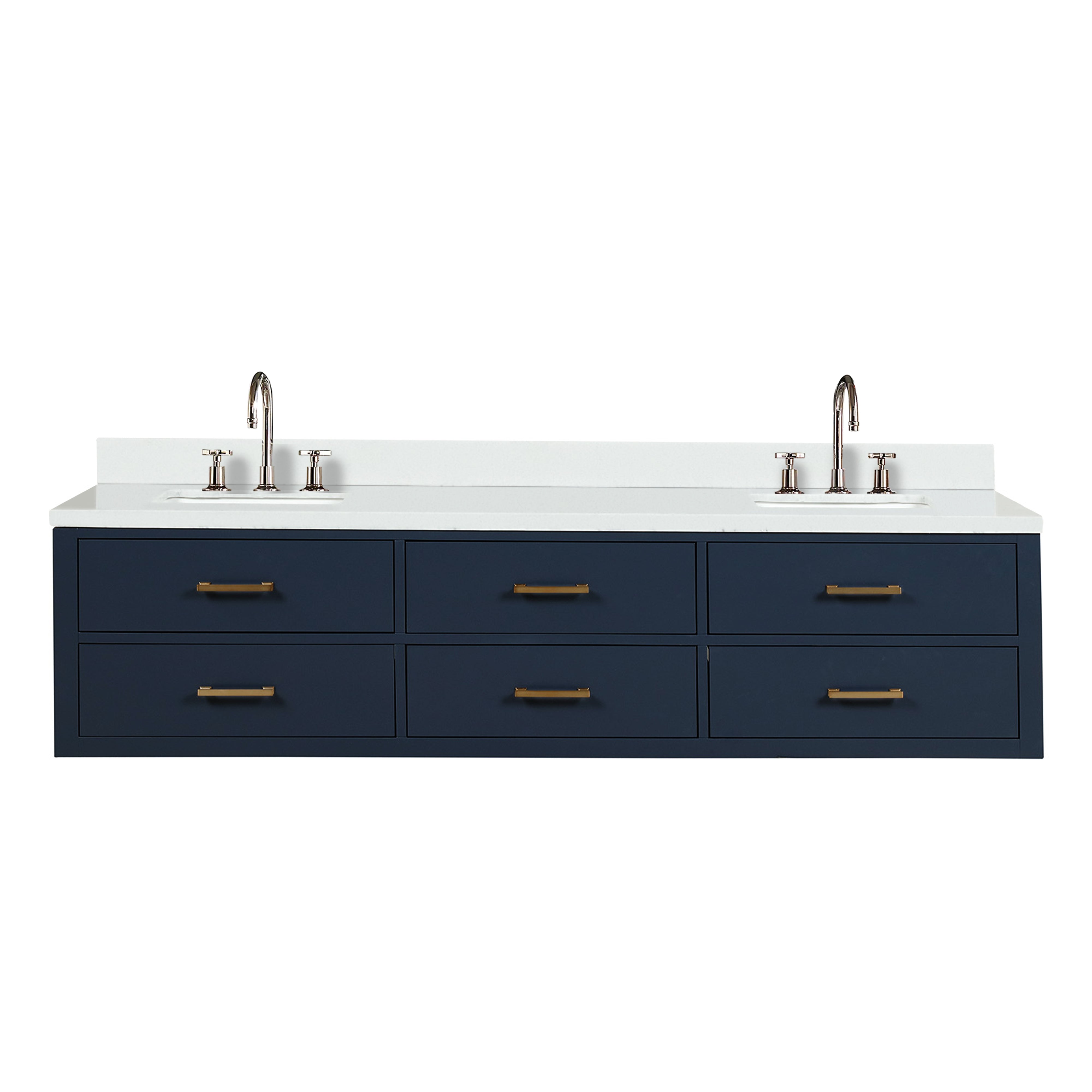 Lexora Castor 80 in W x 22 in D Double Bath Vanity
