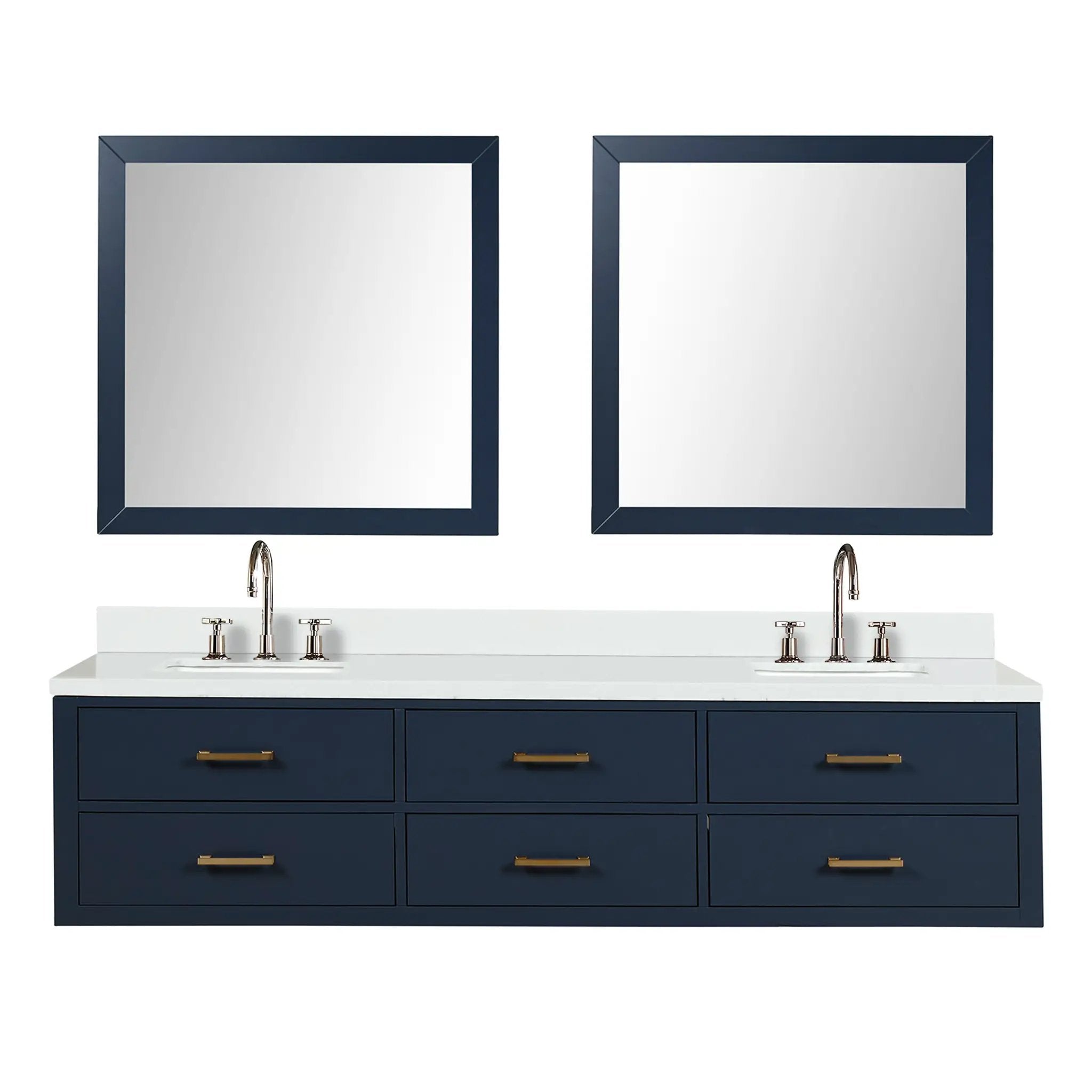 Lexora Castor 80 in W x 22 in D Double Bath Vanity by Lexora