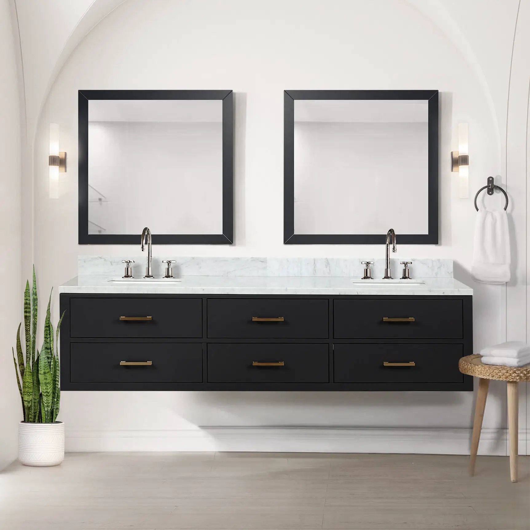 black vanity