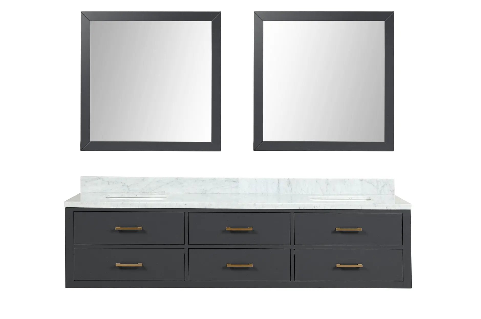 Lexora Castor 80 in W x 22 in D Double Bath Vanity by Lexora