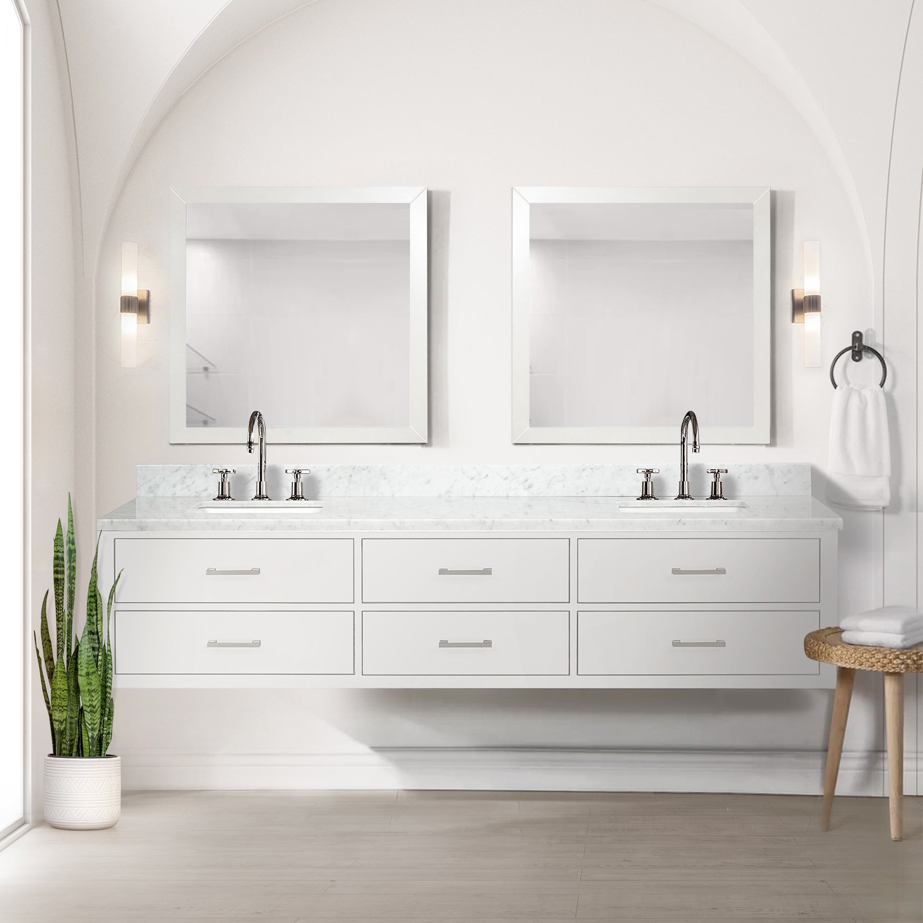 white vanity