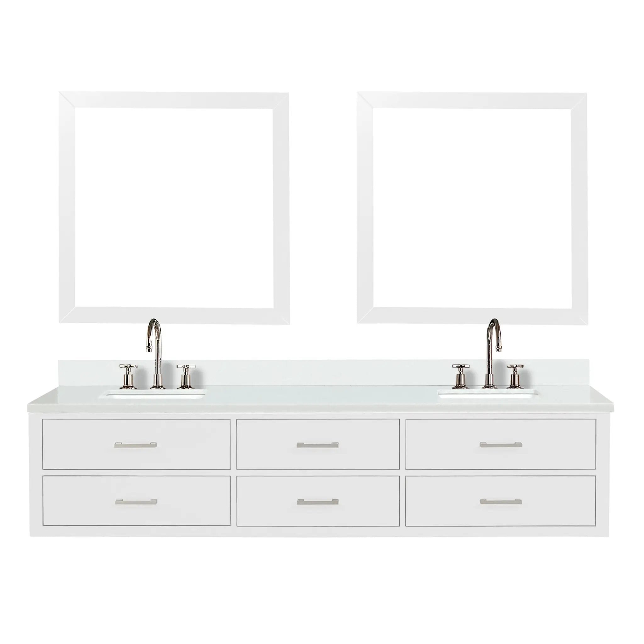 Lexora Castor 84 in W x 22 in D Double Bath Vanity by Lexora
