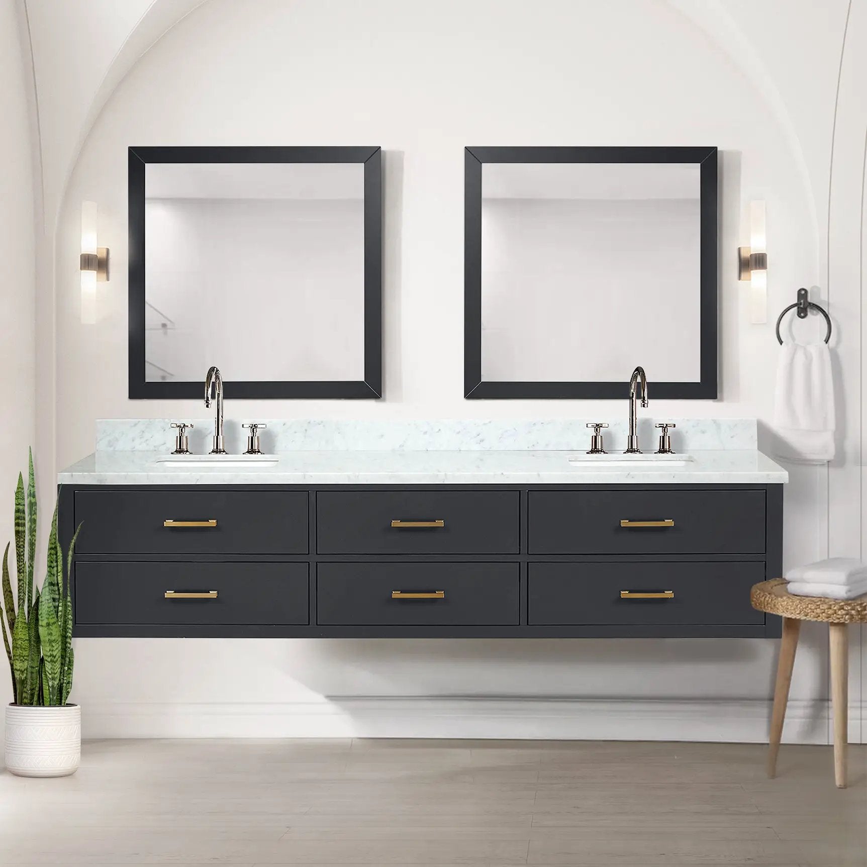 black vanity