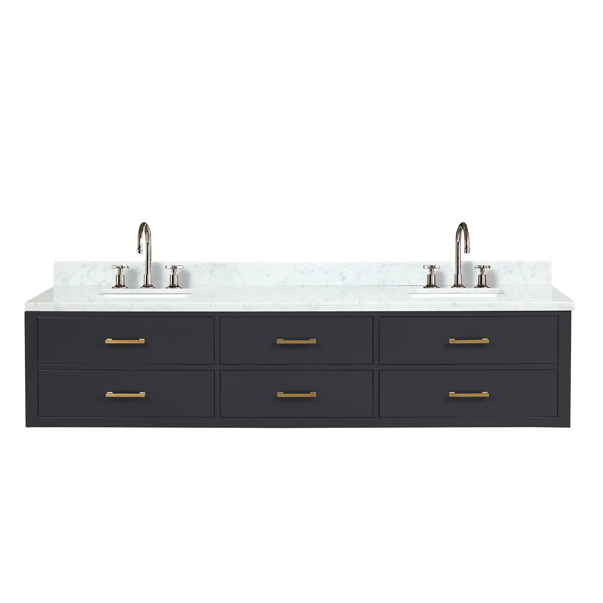 Lexora Castor 84 in W x 22 in D Double Bath Vanity by Lexora