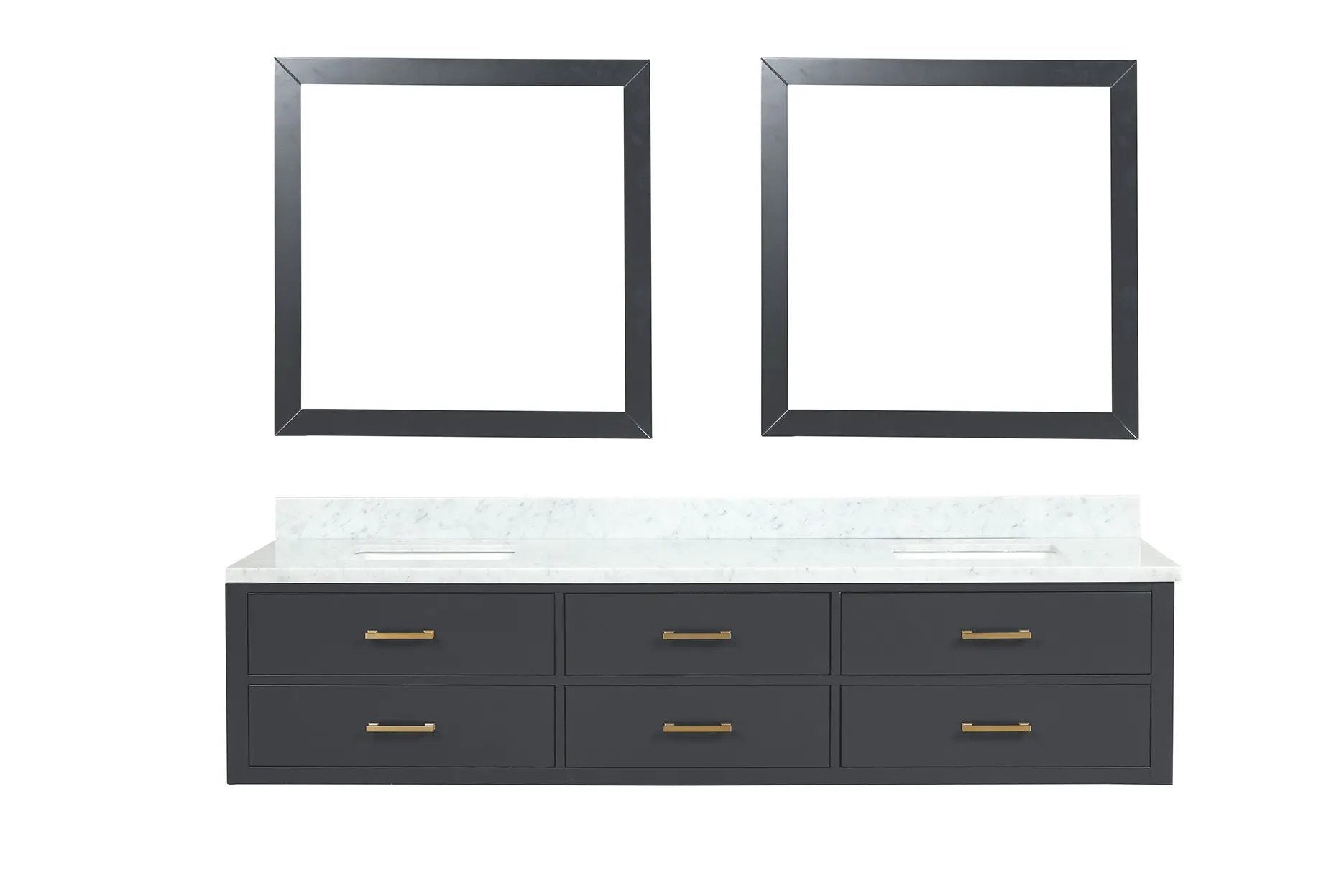 Lexora Castor 84 in W x 22 in D Double Bath Vanity by Lexora