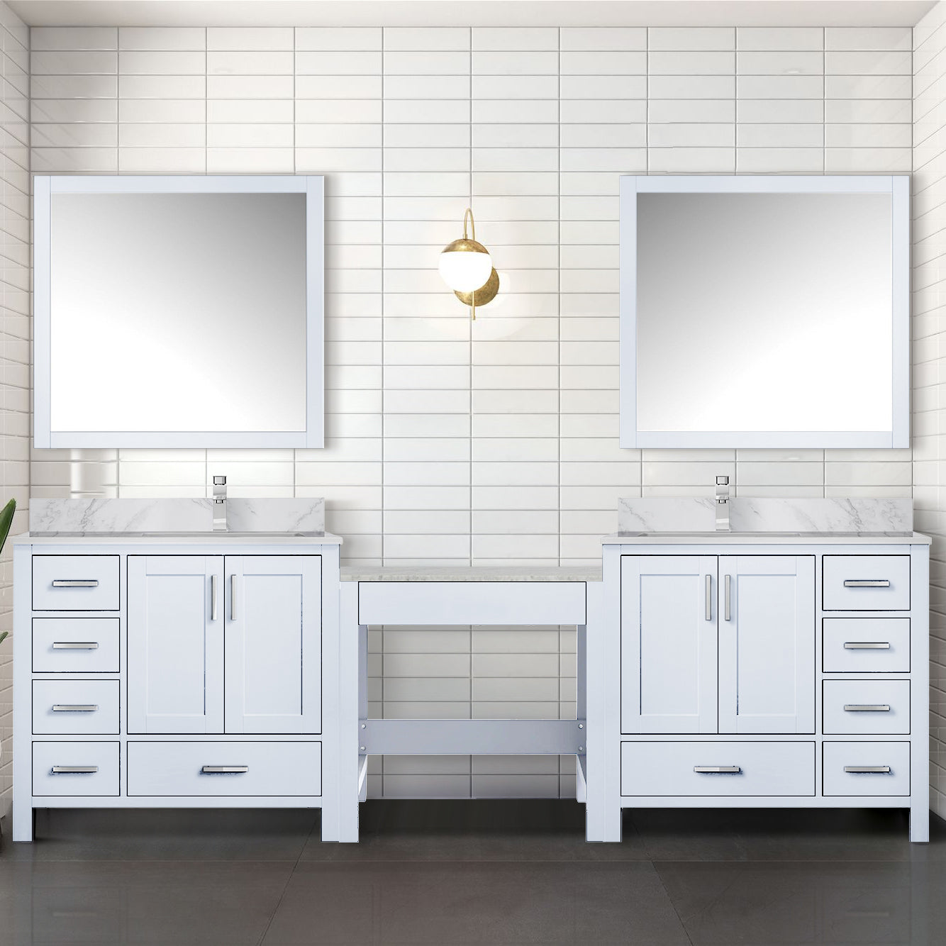 white vanity
