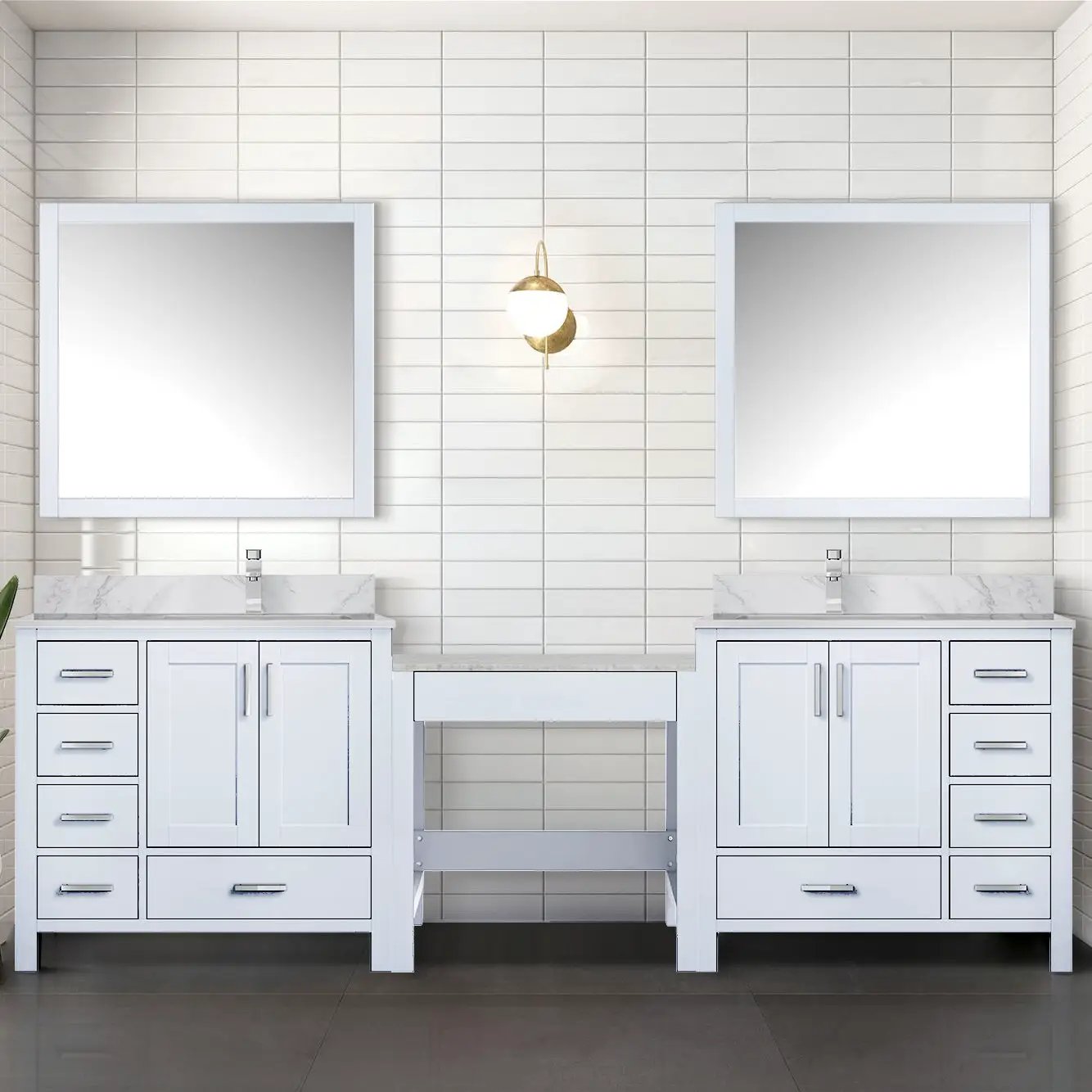 white vanity
