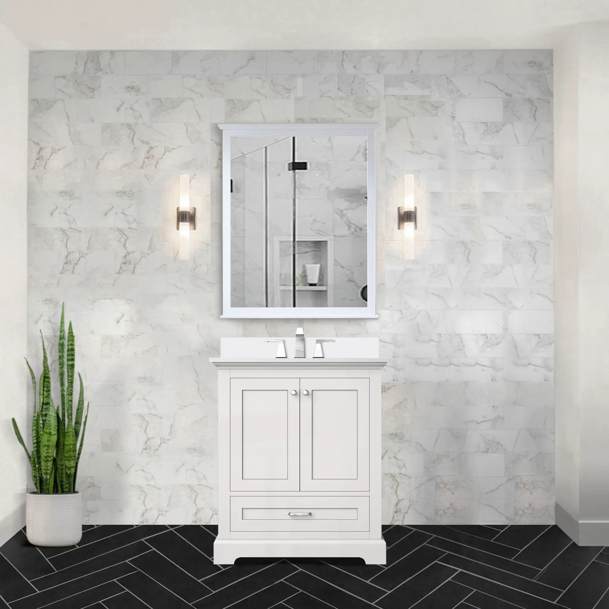 white vanity
