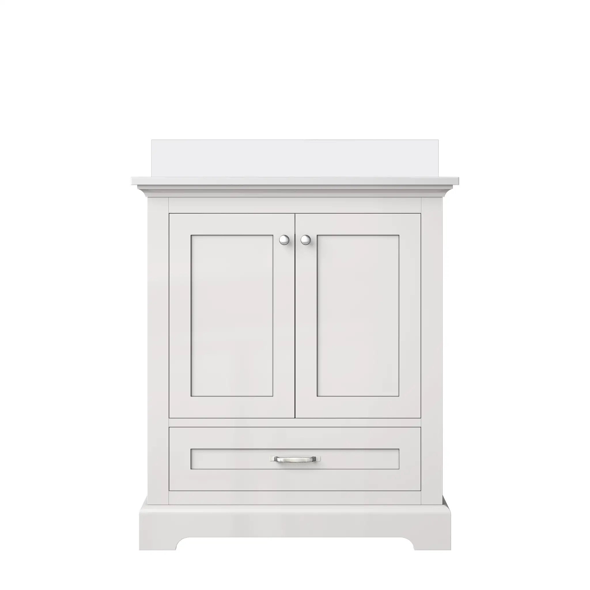 Lexora Dukes 30 in. W x 22 in. D Single Bath Vanity and Cultured Marble Top by Lexora