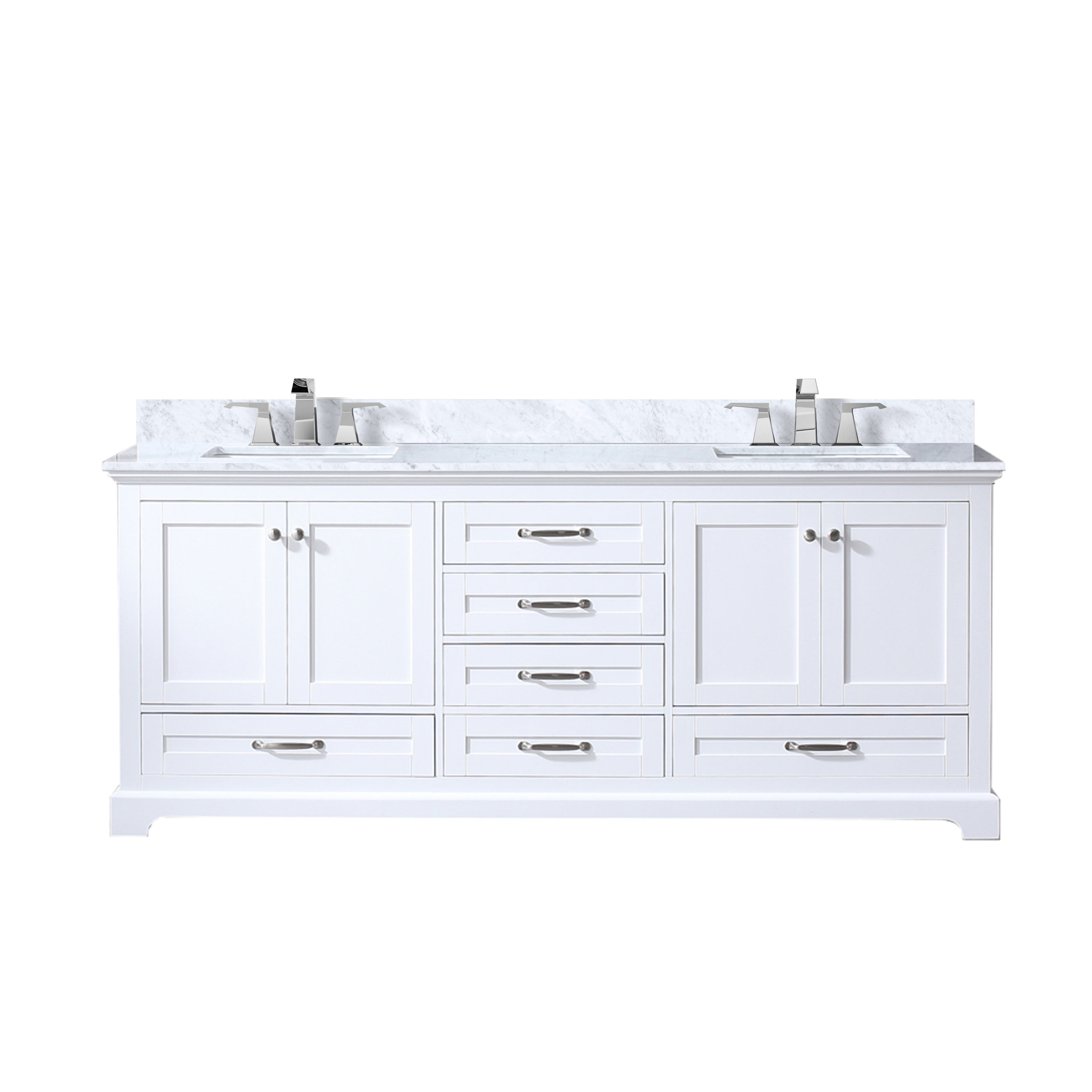 Lexora Dukes 80 in. W x 22 in. D Double Bath Vanity