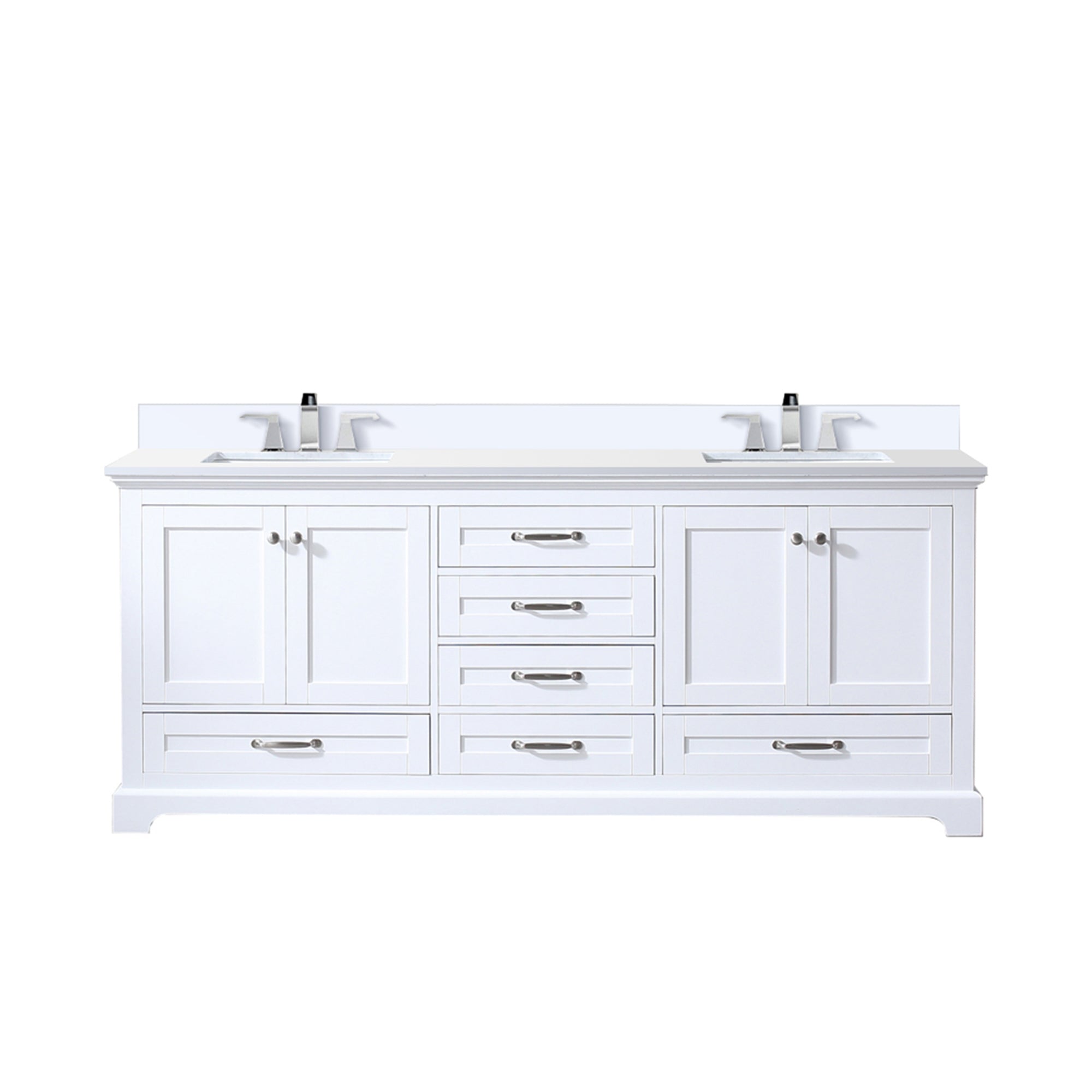 Lexora Dukes 80 in. W x 22 in. D Double Bath Vanity
