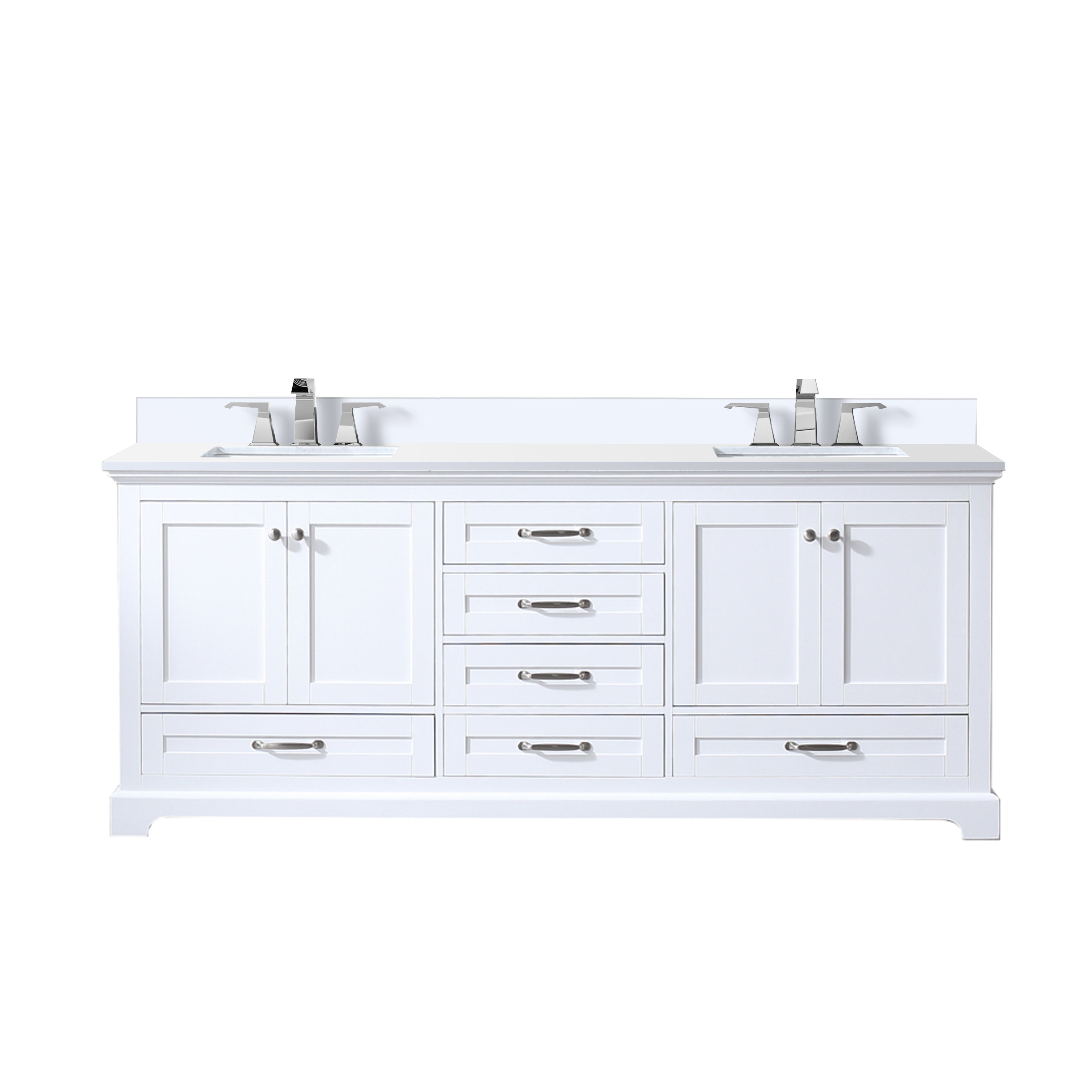 Lexora Dukes 80 in. W x 22 in. D Double Bath Vanity