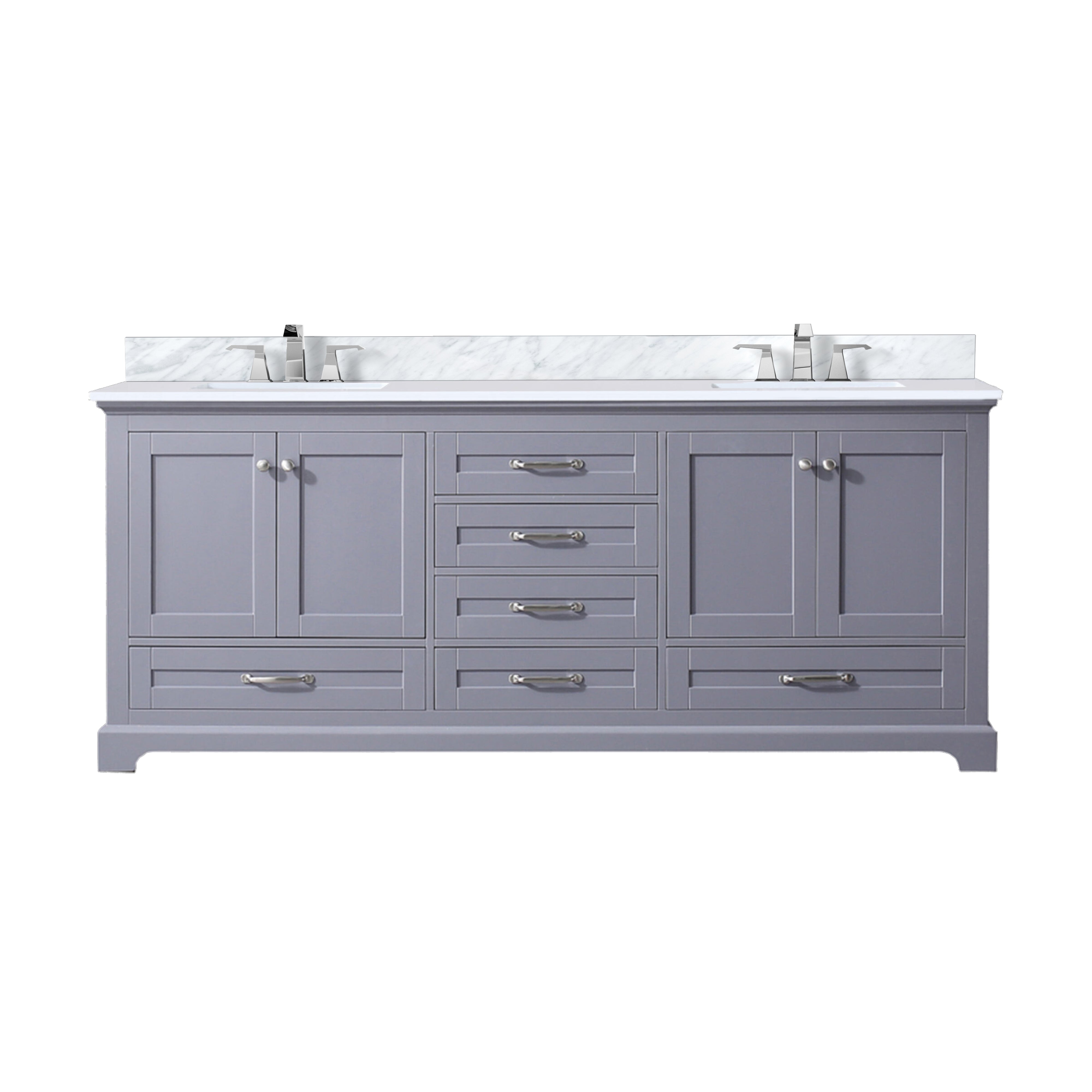 Lexora Dukes 80 in. W x 22 in. D Double Bath Vanity