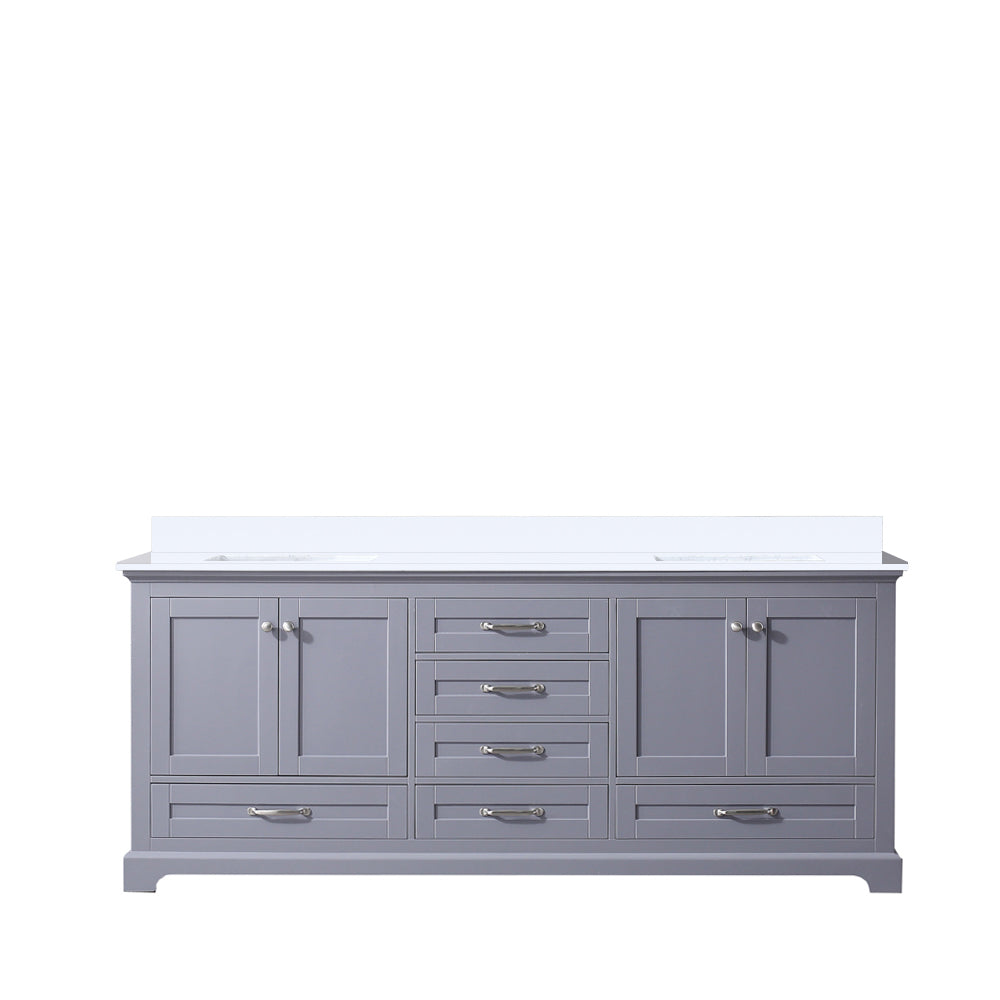 Lexora Dukes 80 in. W x 22 in. D Double Bath Vanity