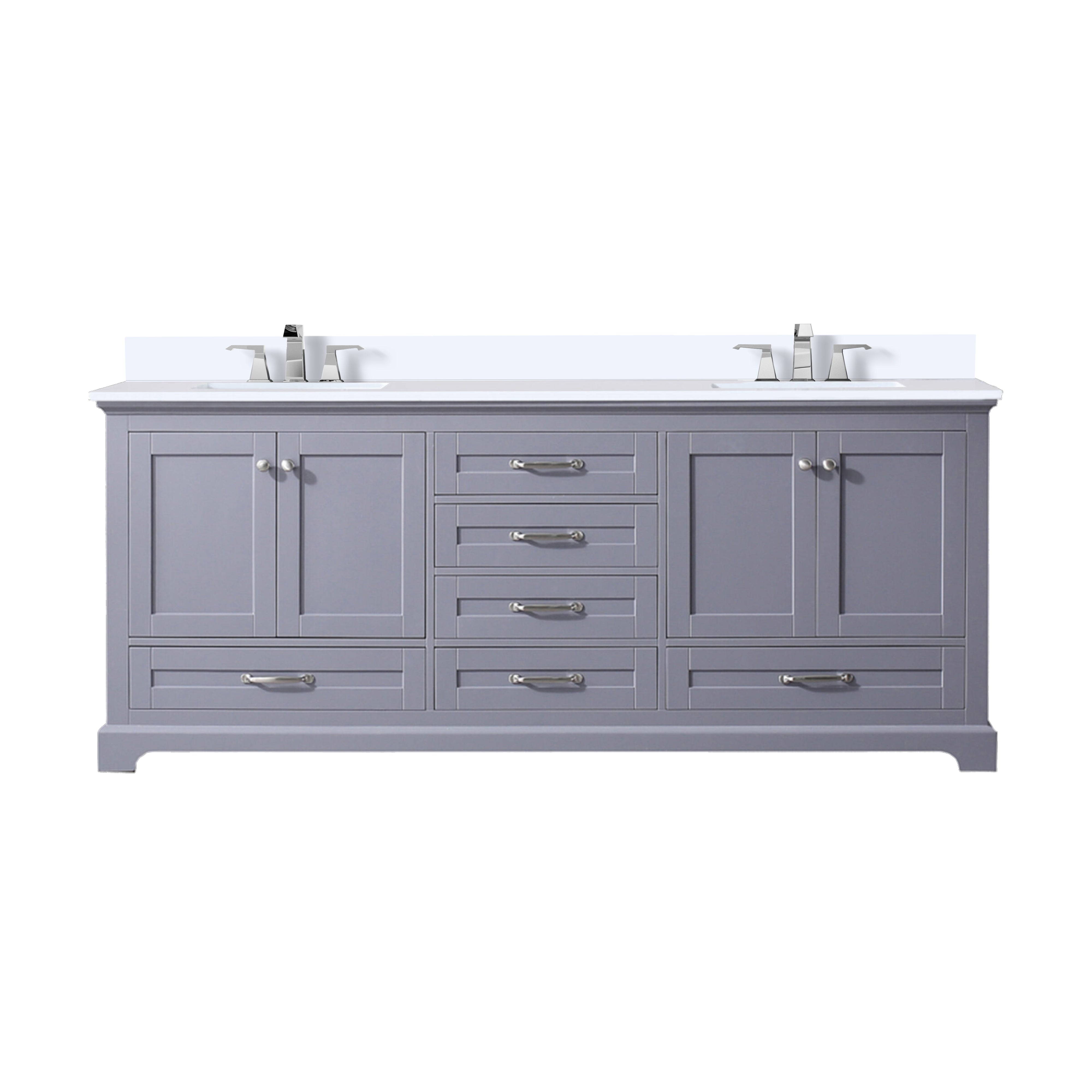 Lexora Dukes 80 in. W x 22 in. D Double Bath Vanity