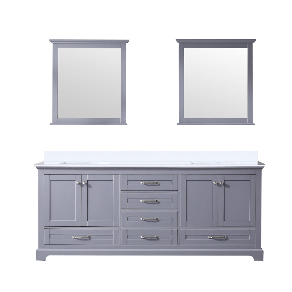 Lexora Dukes 80 in. W x 22 in. D Double Bath Vanity