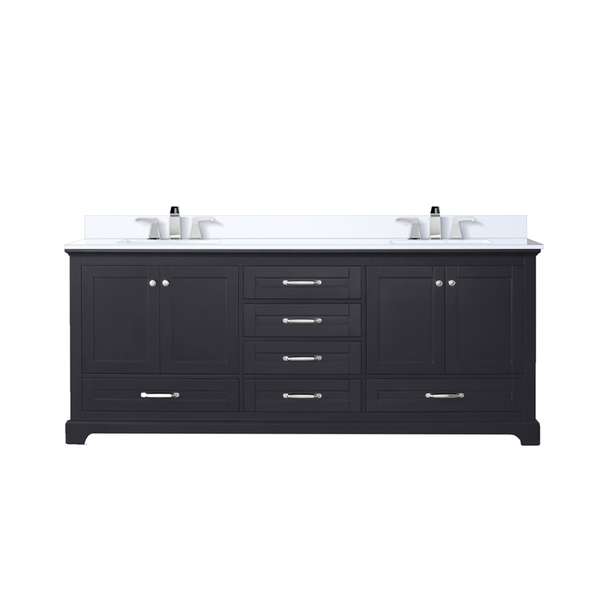 Lexora Dukes 80 in. W x 22 in. D Double Bath Vanity